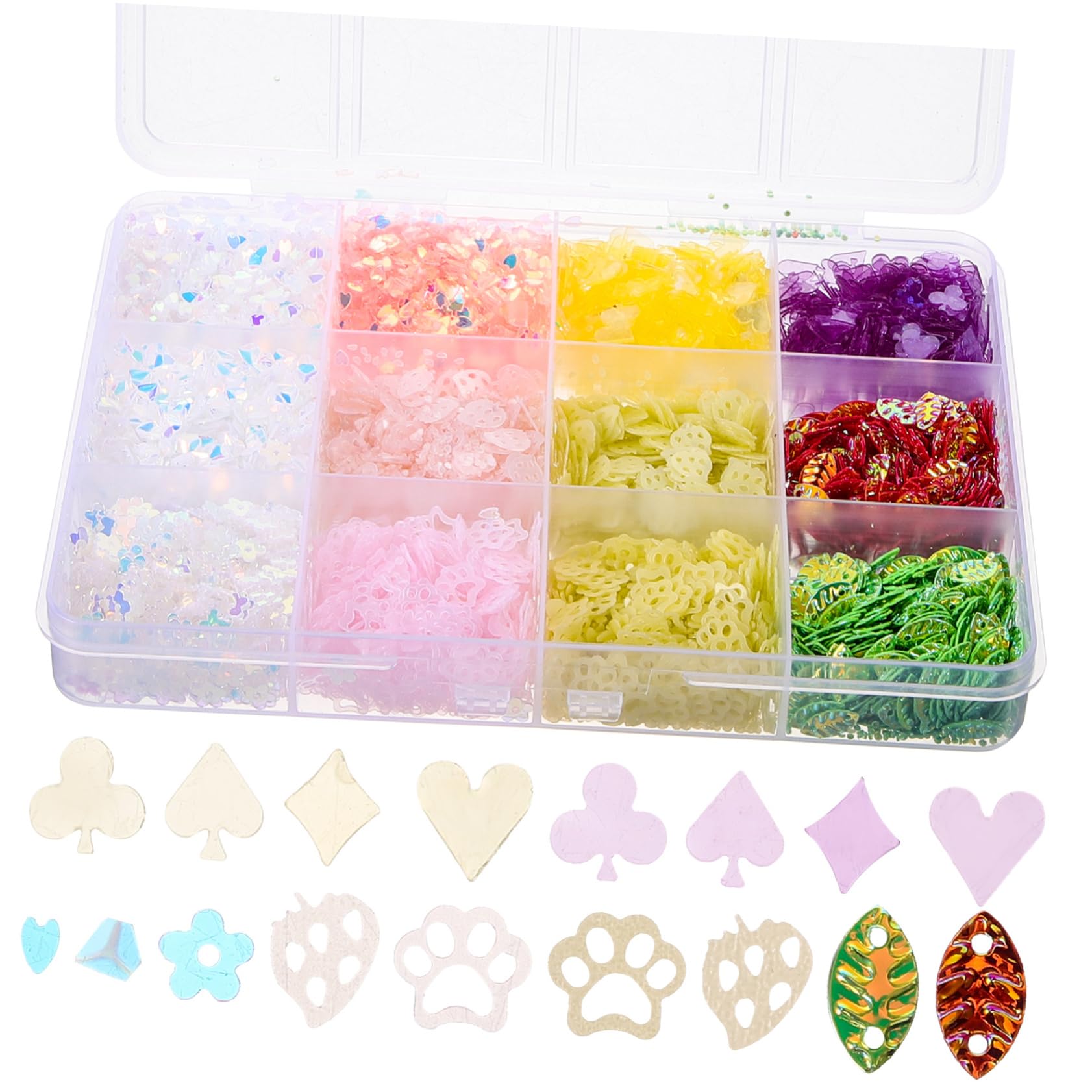 FOMIYES Iridescent Nail Polish Fine Glitter Nail Art Sequins Sequin Decoration