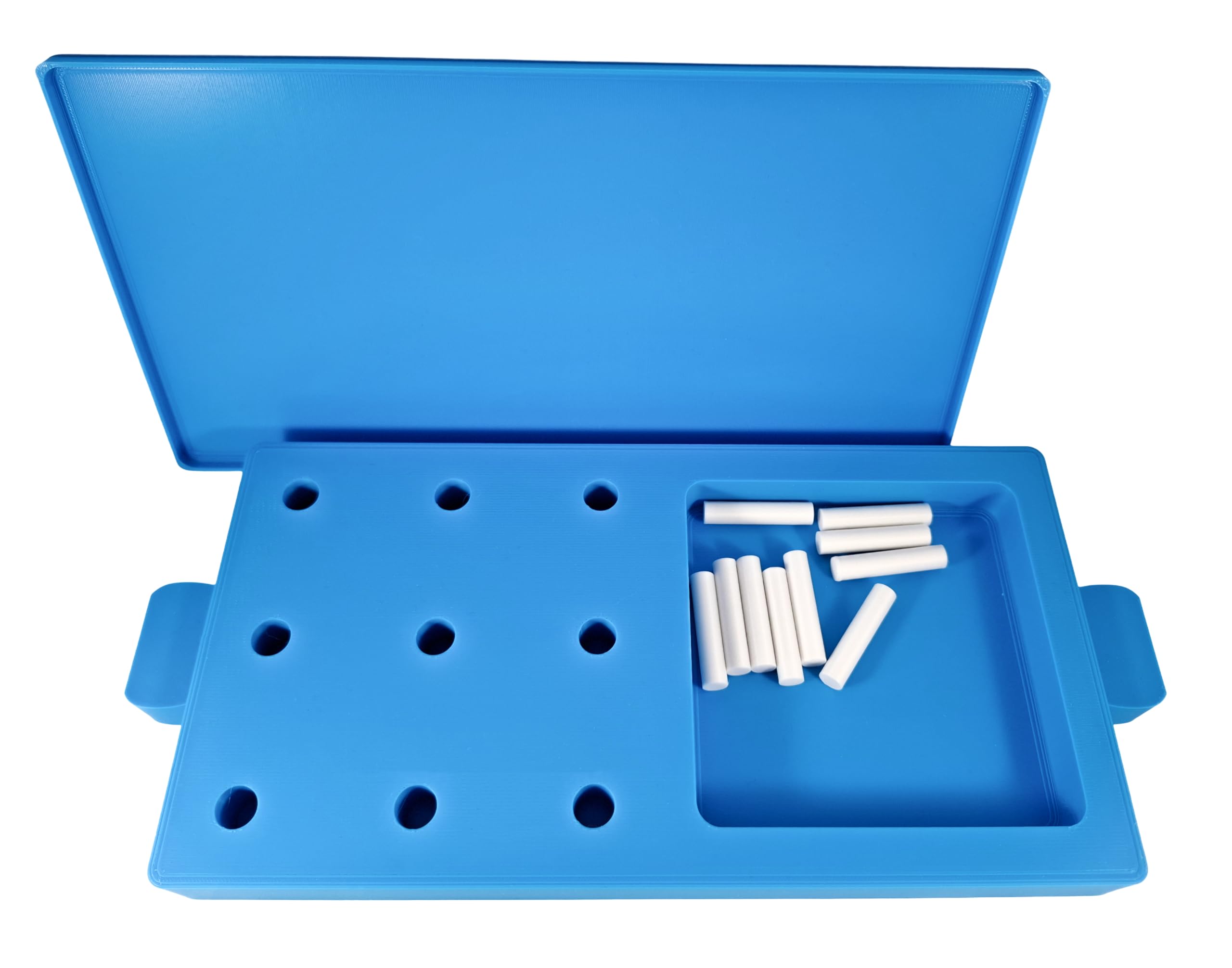 Zrównoważona plastikowa deska 9-pinowa do terapii zajęciowej, zestaw testowy do testowania nine hole peg test (9HPT) do poprawy zręczności palców, test umiejętności