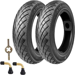 3.0-10 E-Bike Tire - Puncture Resistant Vacuum Tire with Valve Stem & Core Tool, Excellent Grip for Urban Pavement