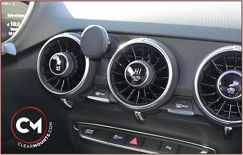 Miniatura 6 de Soporte para teléfono - para: TT 2015-2023 - Combo de soportes magnéticos giratorios de 360 grados y montaje en cuna