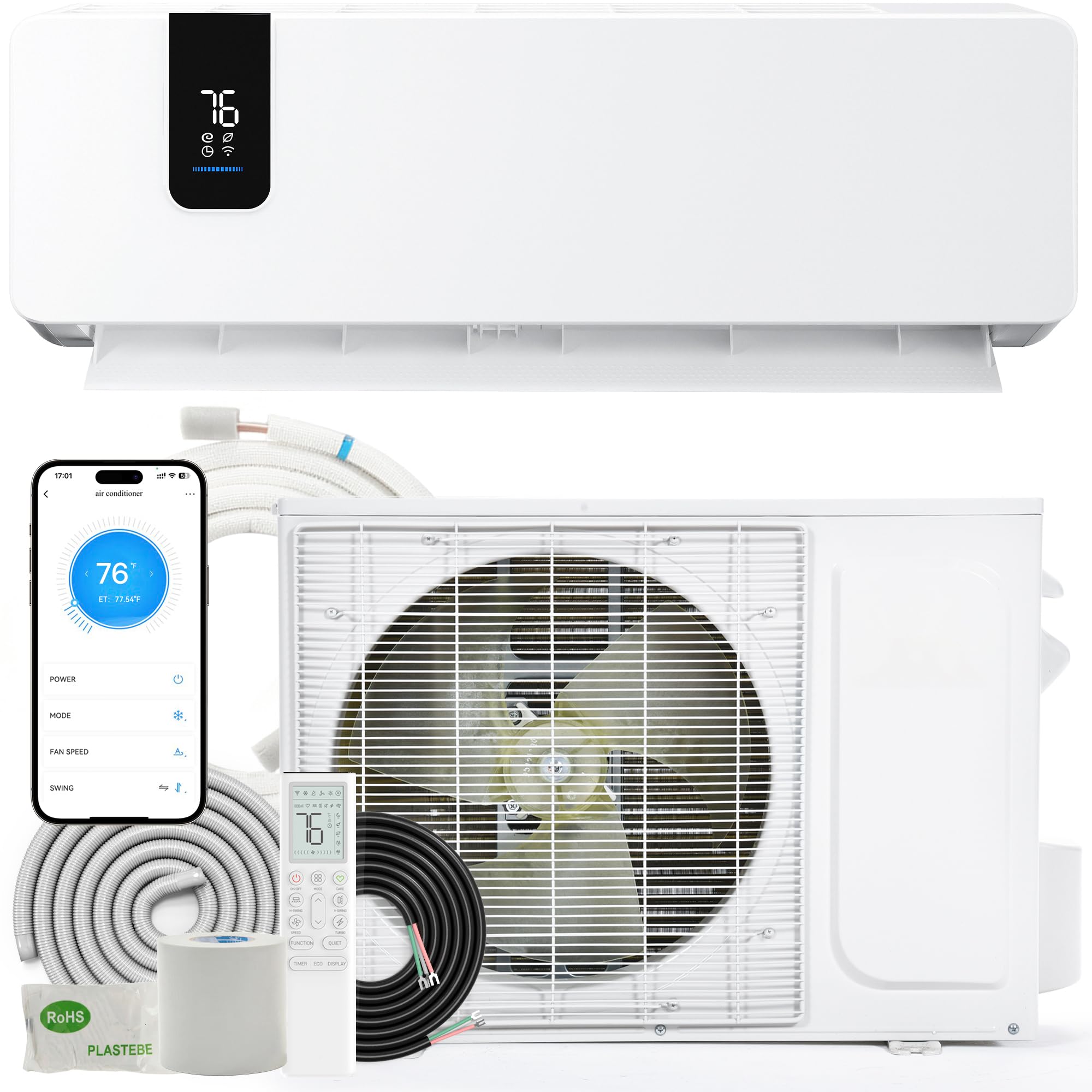 Photo 1 of YITAHOME 18000 BTU Mini Split Air Conditioner Heat Pump INCOMPLETE SET BOX 2 OF 2 
