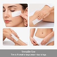 Vista 4 de Appearus 250-Count Large 3x9 Non-Woven Waxing Strips – 90 gsm Tear-Resistant, Lint-Free Epilating Strips for Face & Body – Compatible with All Soft