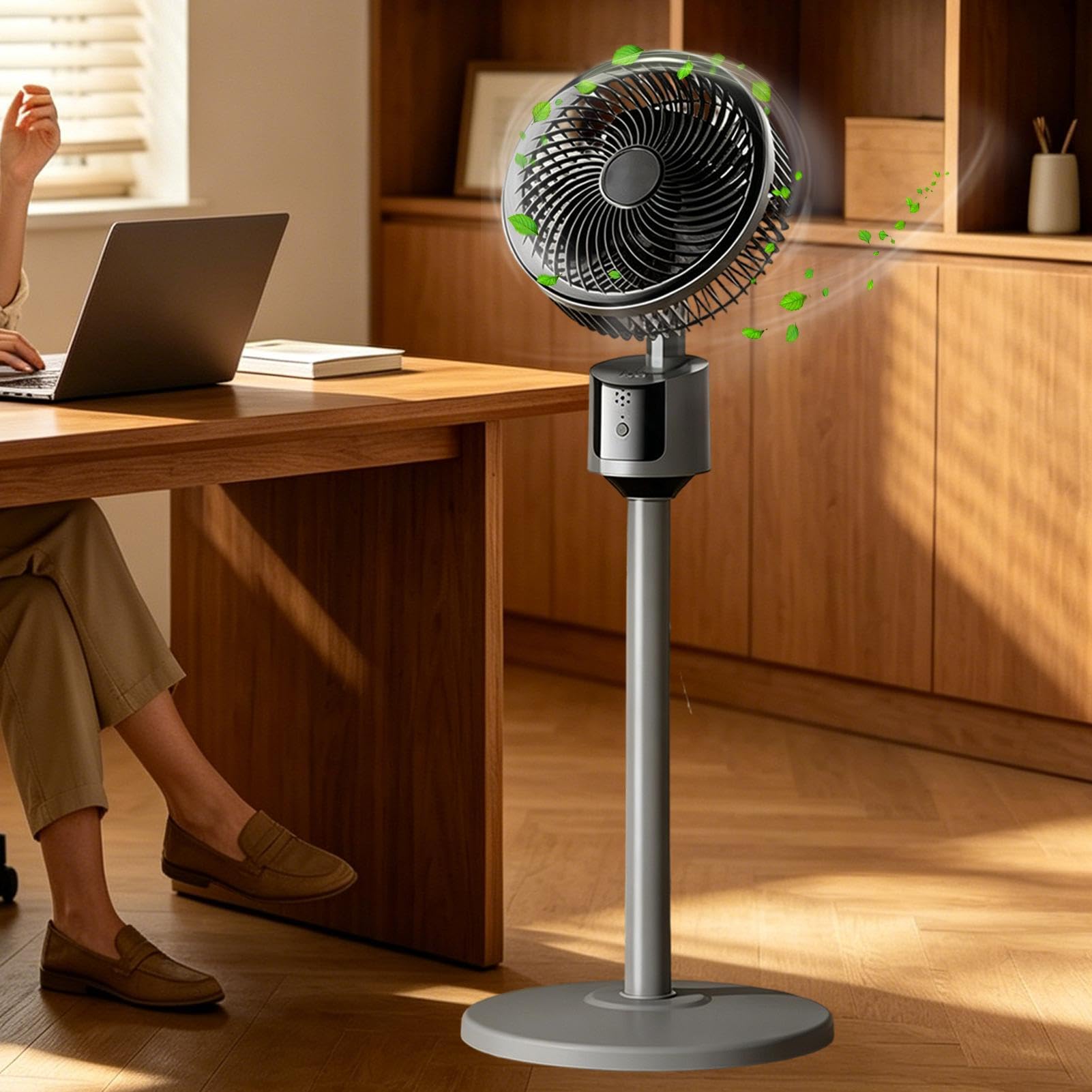 Ventilatore a Pianta per Casa 3 Velocità, Raffreddamento Ampio e Silenzioso | Ventilatore Ad Alta , Circolatore D'Aria per Casa Soggiorno Ufficio Dormitorio Ristorante Interno Esterno Campeggio Te