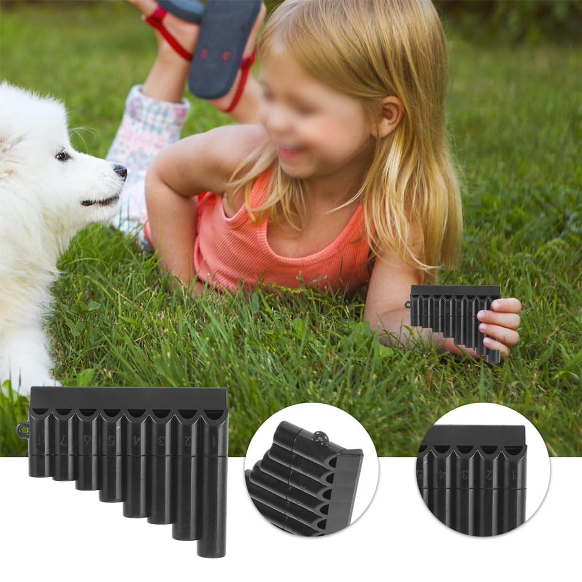 Mini Flûte De Pan Portable À 8 Tubes, Instrument De Musique Léger En ABS, Facile À Jouer, Design Compact Pour Débutants Et Cadeau