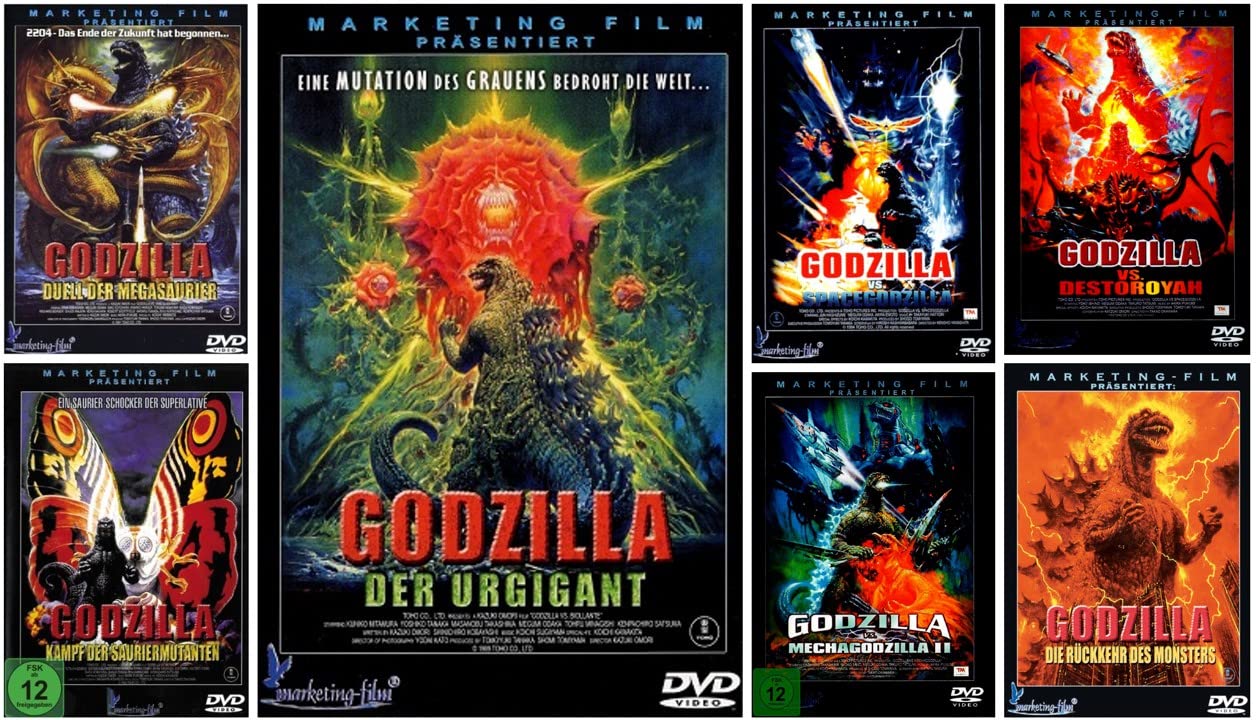 Godzilla Heisei Edition - Alle 7 Kaiju Klassiker der Heissei Ära auf 7 DVDs in einer Collection - Preisgekrönte Monster Filme aus den legendären Toho Studios in Real + Animation