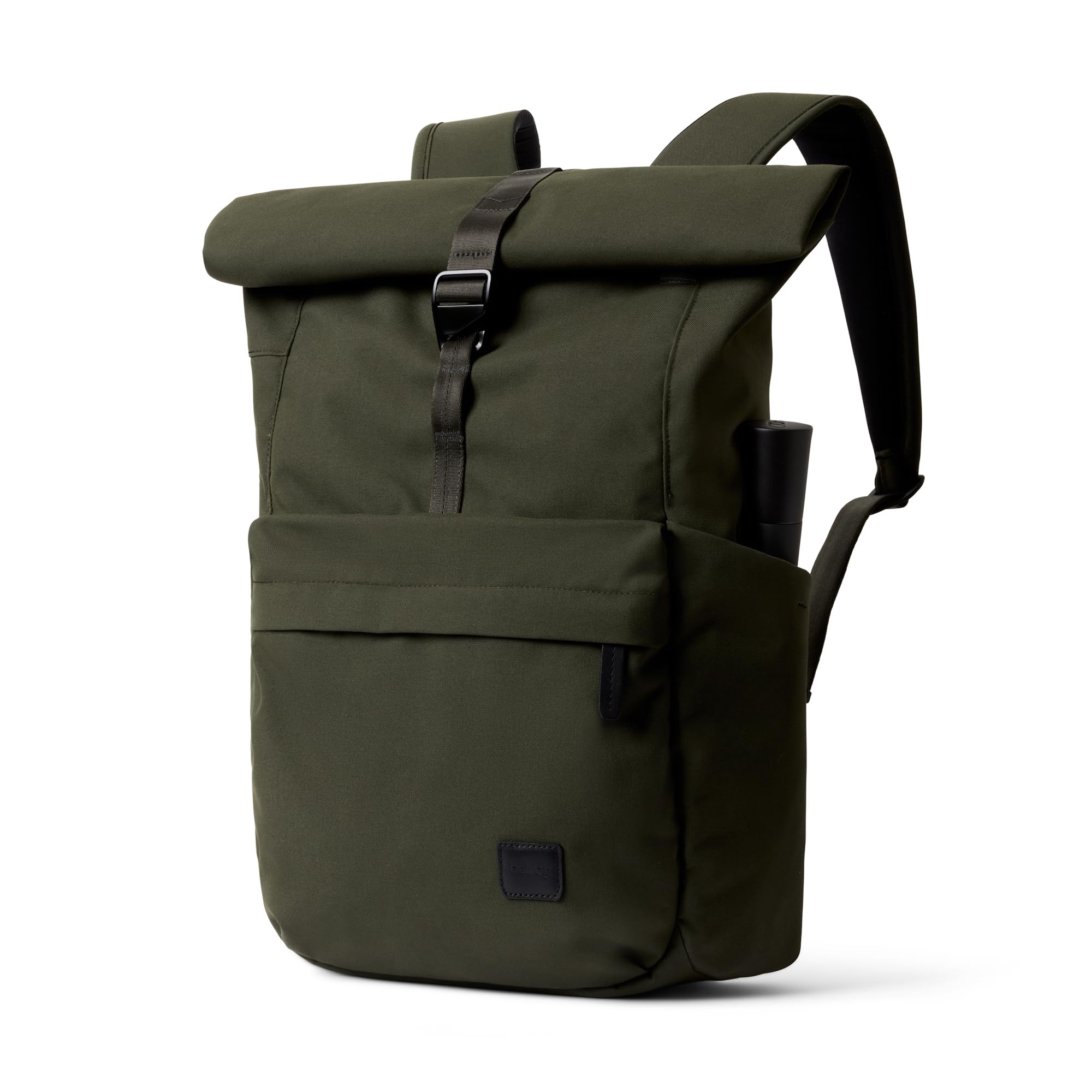 Classic Rolltop, 16-inch Laptop Commuter Backpack - Olive | Commuter backpack with a 16-inch laptop sleeve, a luggage pass-through and two access points