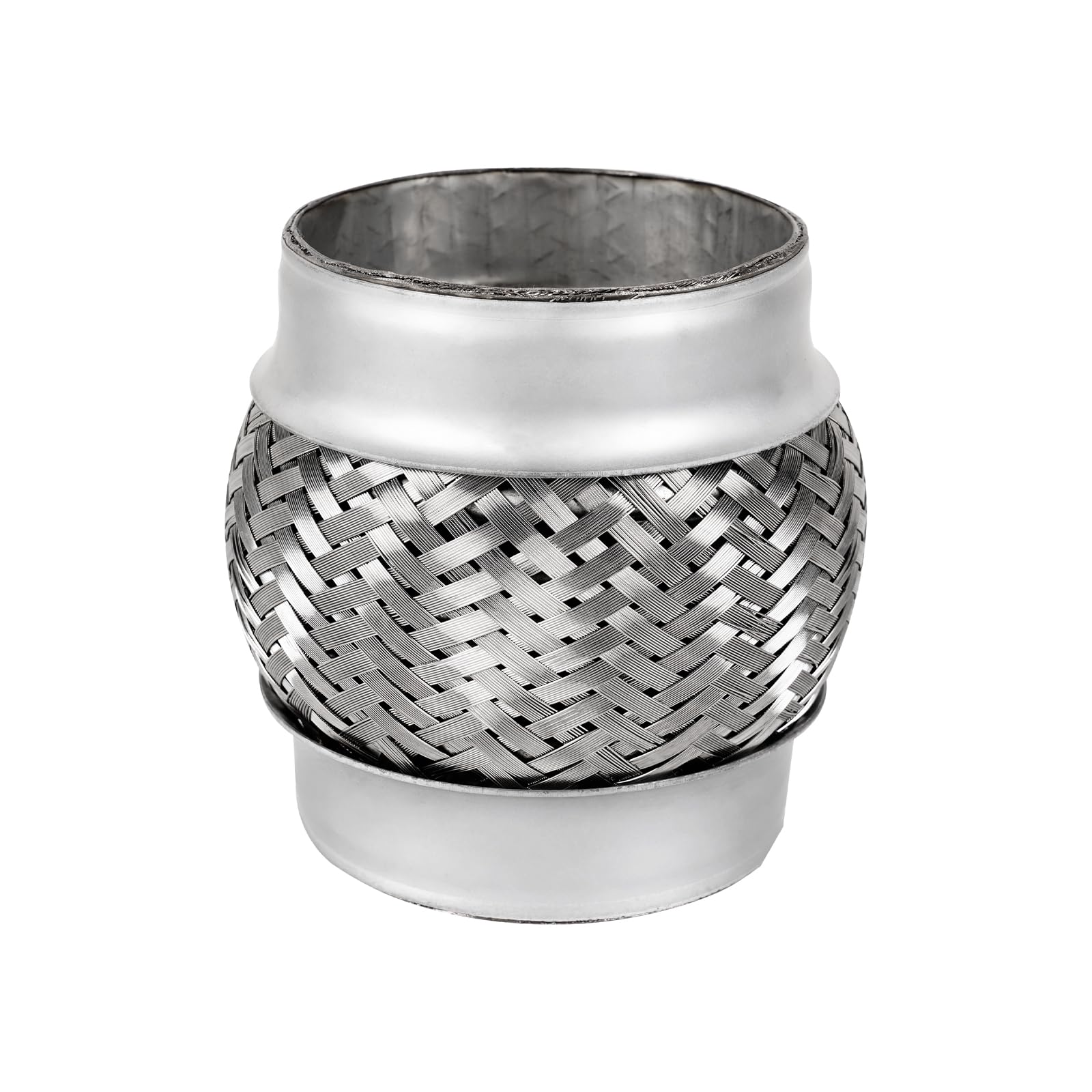 ALFLOW Exhaust Flex Pipe,2.5’’ x 4’’ Heavy Duty Exhaust Flex Pipe Stainless Steel,Universal Double Braid Exhaust Flex Tube For Cars,1pack