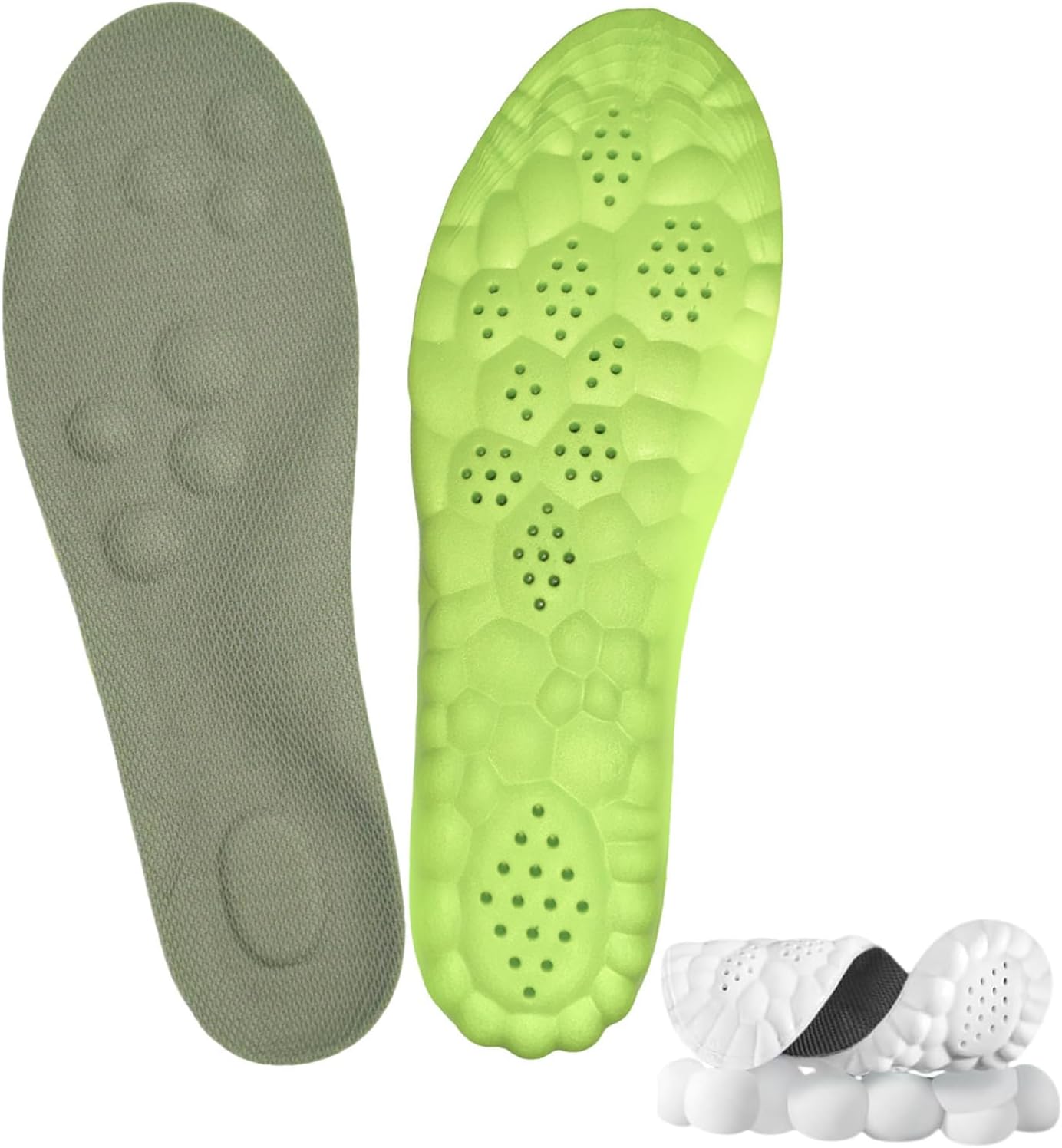 Cloud Insole, Ultra Comfort Insoles, Orthopedic Insoles for Women & Men - Plantar Fasciitis Insoles - Sports Shoe Insoles, Anti Fatigue, Shock Absorption, Foot Pain Relief (Black, Men: US 8-11)