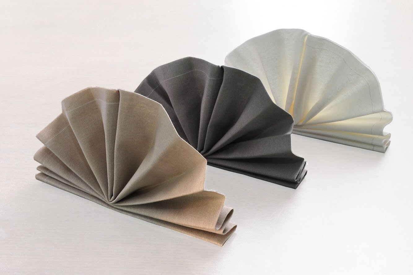 Green Atmos napkin 50 count-4.5" x 4.5"-100% cotton disposable napkin-eco friendly/biodegradable/birthday/marriages/events/conferences/special occasions/picnics/ (black) 4.5 X 4.5 INCH Black