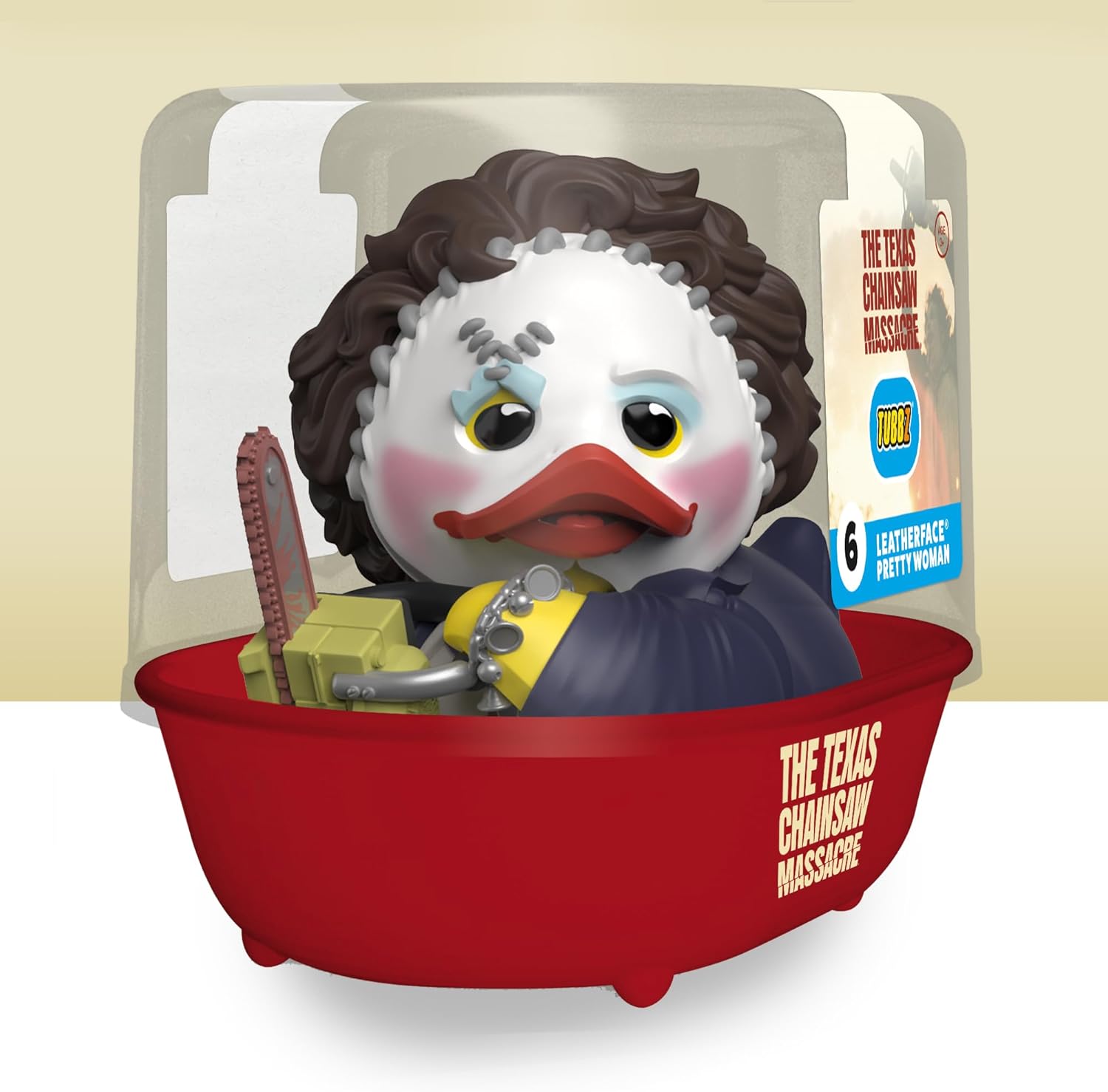 TUBBZ First Edition: Texas Chainsaw Massacre - Leatherface Pretty Woman Cosplaying Rubber Duck Vinyl Figure