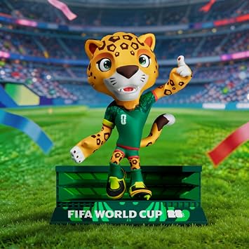 FIFA 2026 World Cup Official Licensed Mascot 4 Inch Figurines Set of 3 (Zayu, Maple & Clutch), Collectable Soccer Figures, Gift Idea- Sports Fans - Model Figure for Collectors