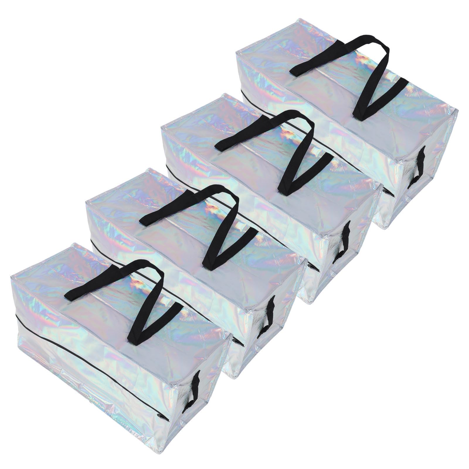 PRETYZOOM 4 Piezas Bolsa de Mudanza para Almacenamiento y Asas Anchas Extra Grande de Tela Oxford con Cremallera Reforzada y Transporte de Ropa