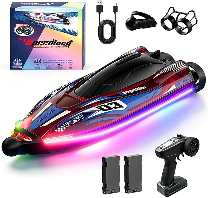 RC Boat Review: High-Speed Remote Control Boat with LED Lights