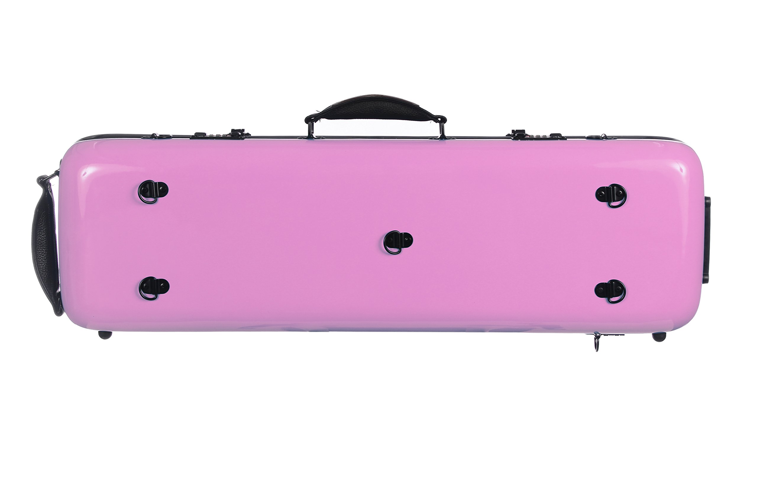 Geigenkoffer Fiberglass Safe Oblong 4/4 rosa M-Case + Musiktasche