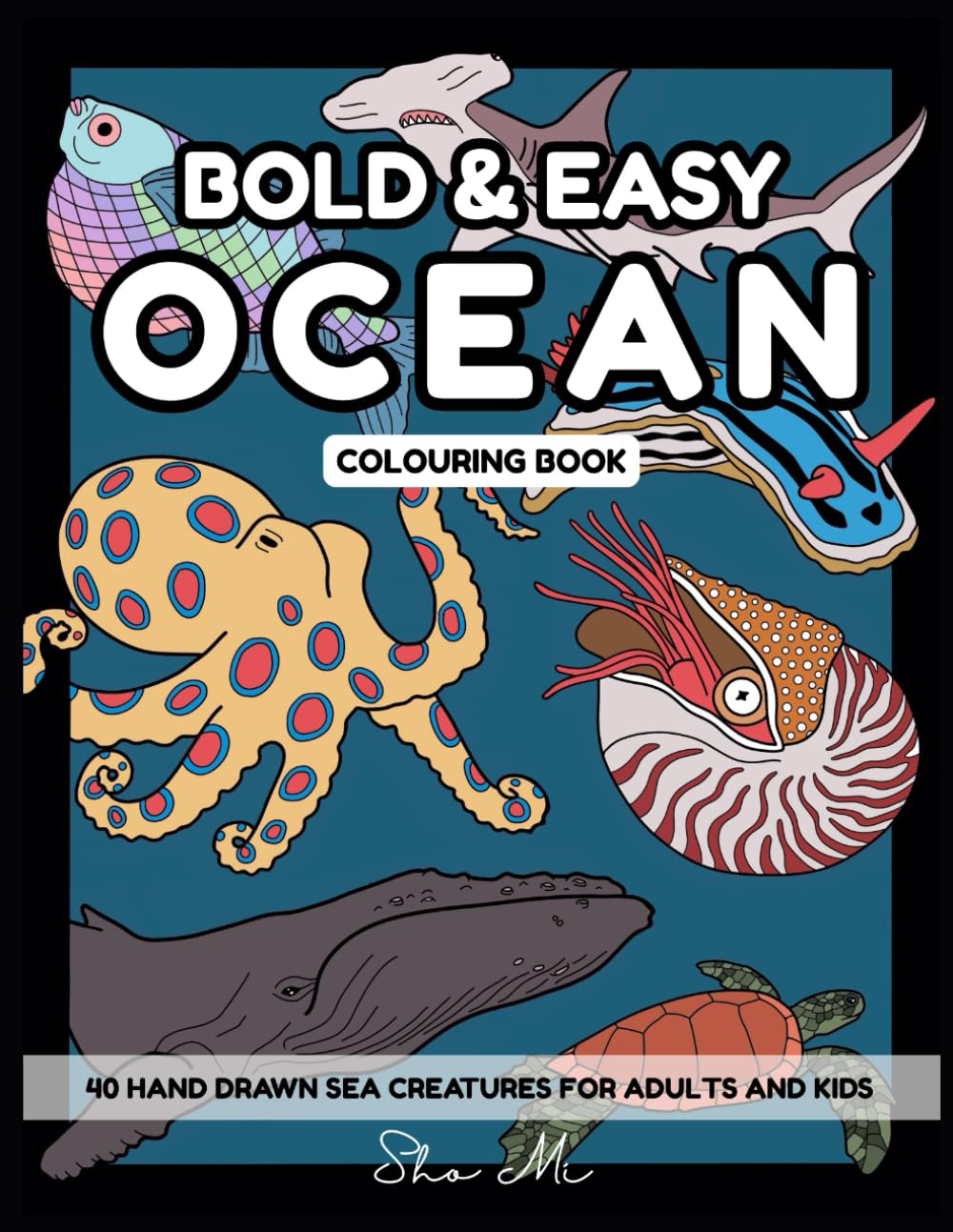 Bold and Easy Ocean Colouring Book