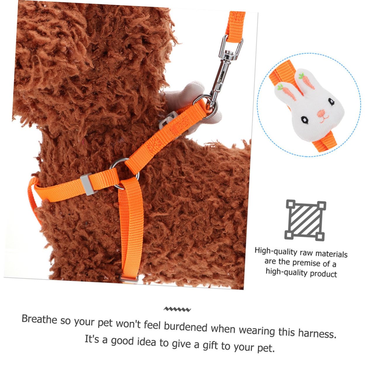 VICASKY Dog Harness Leash Cat Harness Pet Outdoor Leash Non-Slip Walking Accessory