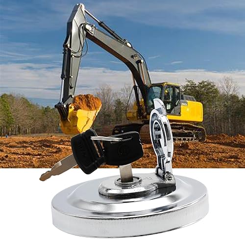 Miniatura 7 de Anxingo 4361638 Reemplazo de tapa de depósito de combustible para excavadora John Deere 70D 200LC 160C 550LC 750 490E 790ELC 190E 892ELC 992ELC,