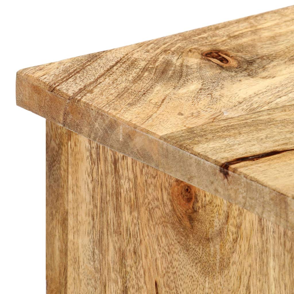 SKM Buffet 100x35x60 cm Bois de Manguier Massif