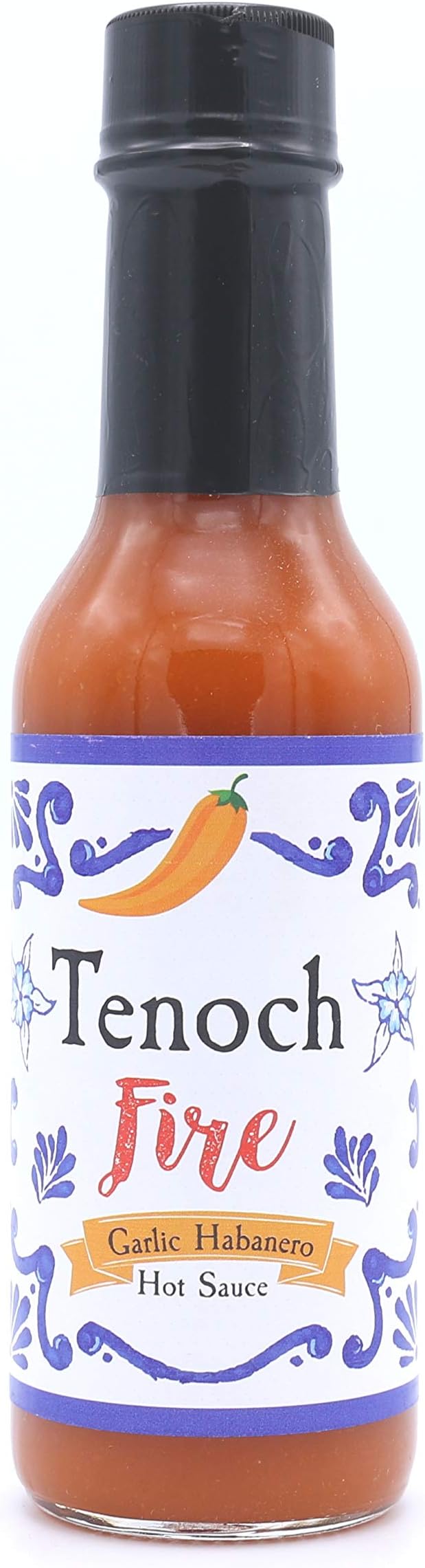 Tenoch Fire Garlic Habanero Pepper Gourmet Hot Sauce, 5 oz