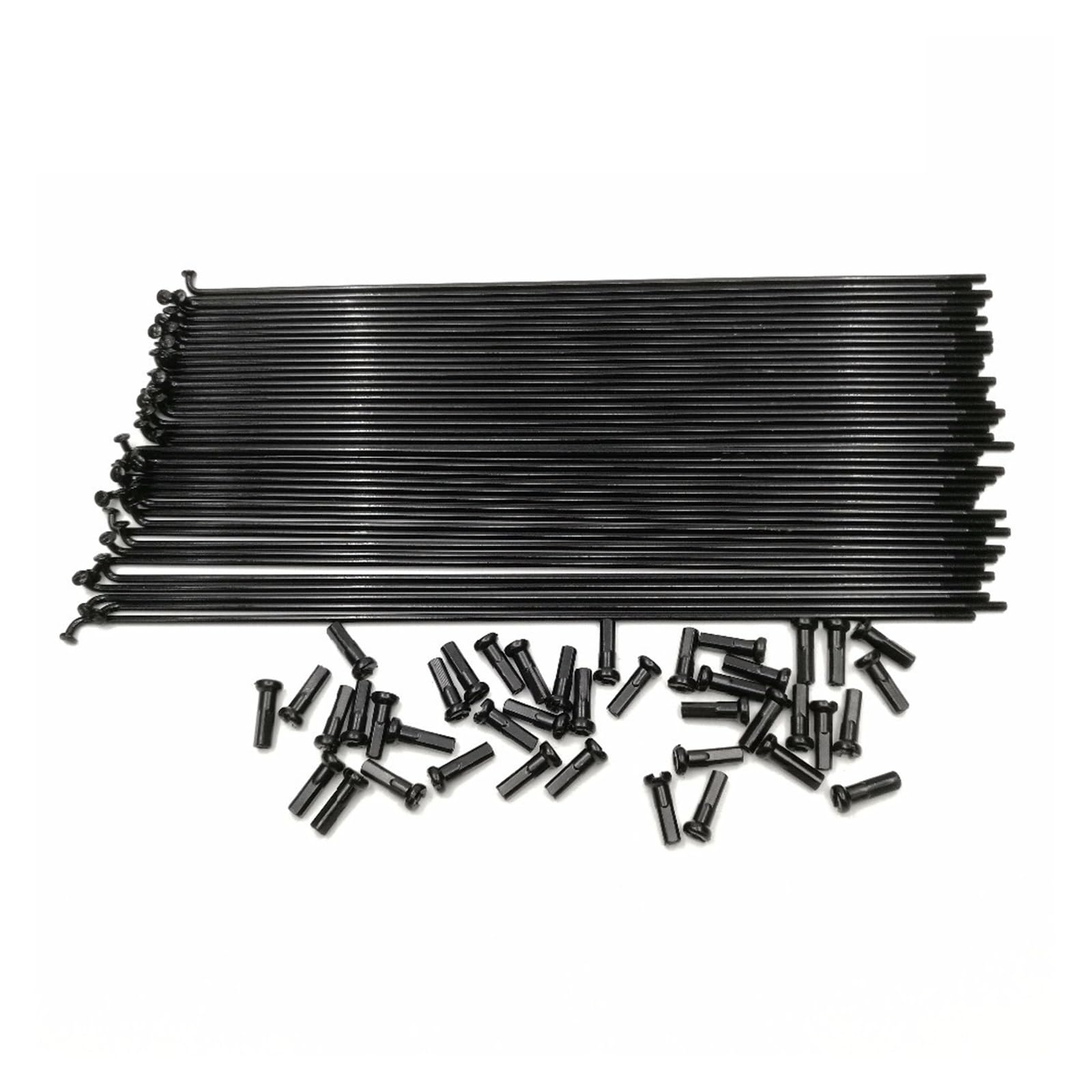 Rayons de VTT 14G cylindriques noirs haute résistance J-bend 276 mm pour vélo