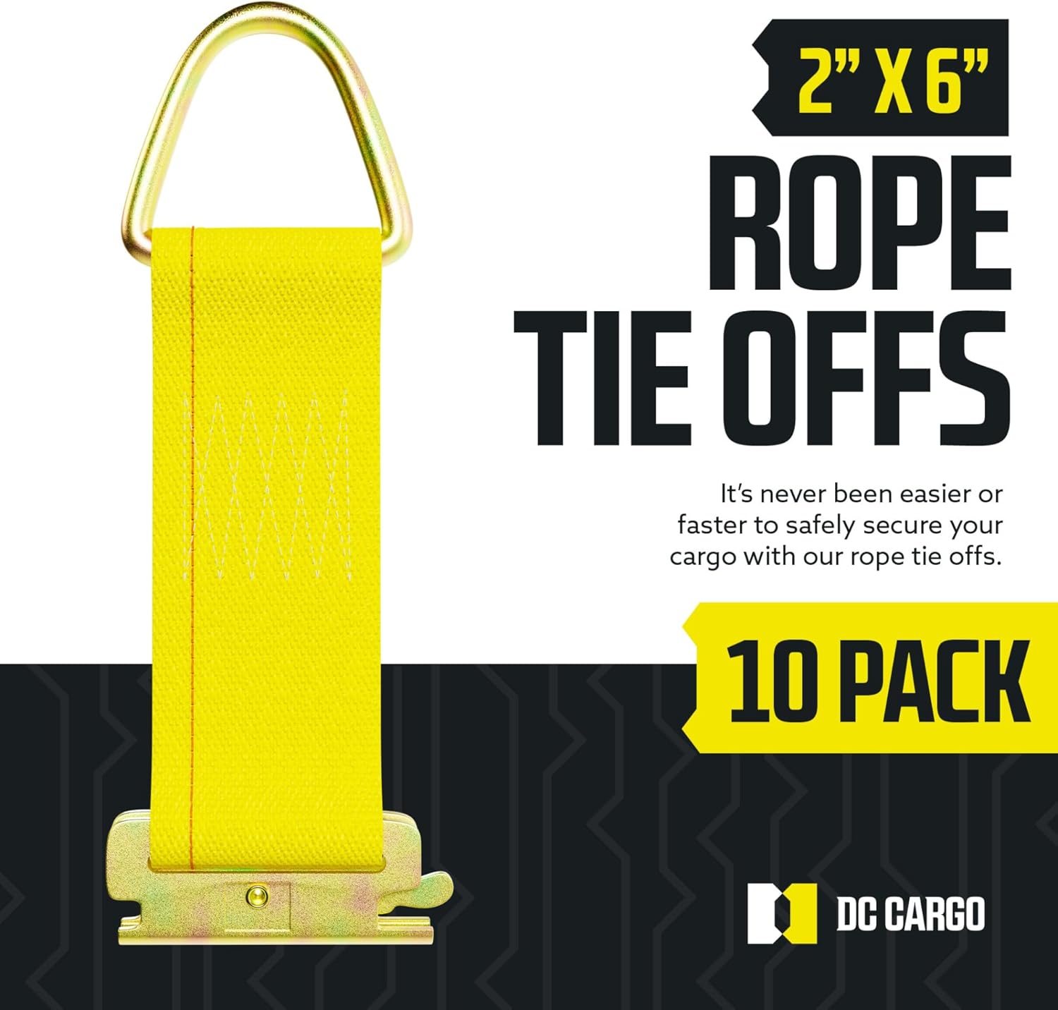 E-Track Rope Tie-Offs 10-Pack with D-Ring – 3000 Lbs view 2