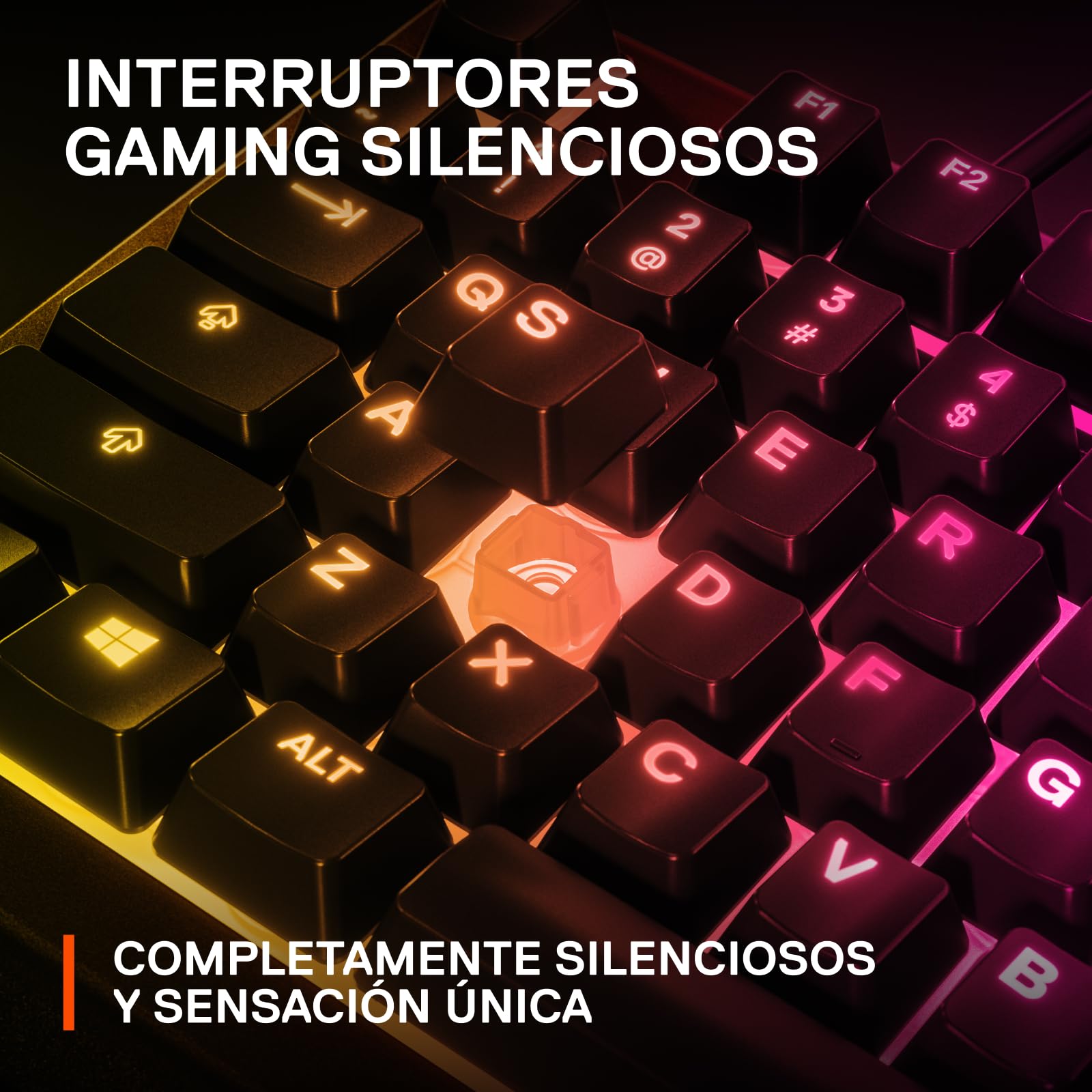SteelSeries Apex 3 TKL - Teclado Gaming - Factor forma compacto TKL de esports - Iluminación RGB de 8 zonas - Teclado inglesa (QWERTY)