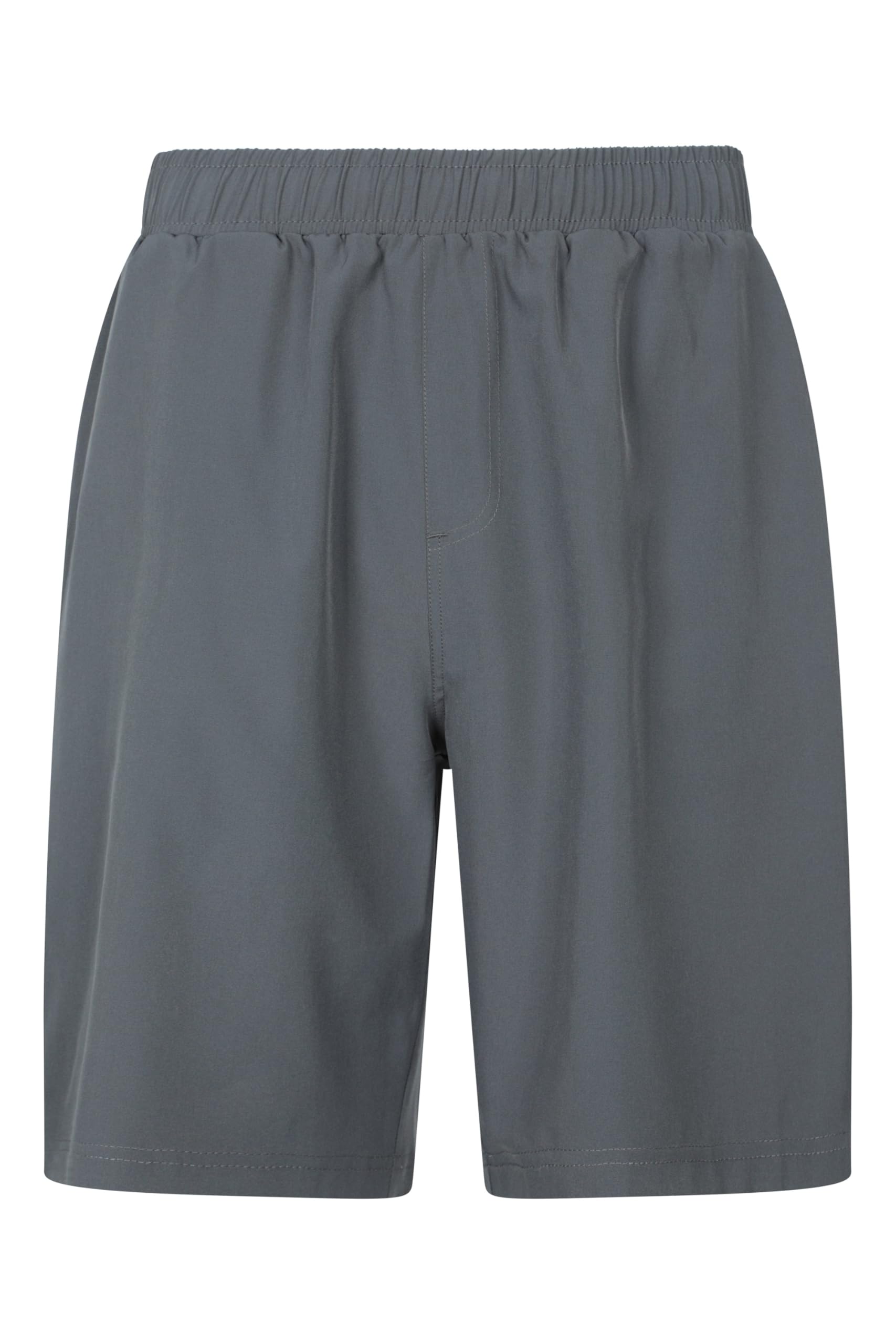 Mountain Warehouse Hurdle Mens Running Shorts - Lightweight, Quick Wick, Elastic Waistband Pants, Mesh Pockets - for Spring Summer, Cycling, Hiking, Gym Charcoal 4XL