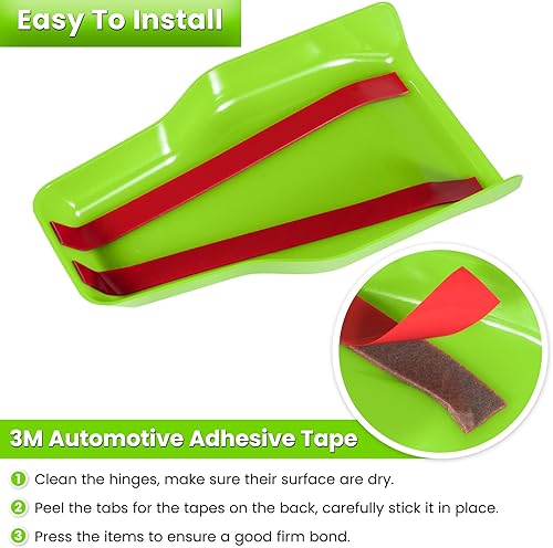 Miniatura 5 de Bisagra de ventana de puerta trasera y cubierta de boquilla de limpiaparabrisas para Jeep Wrangler JL JLU Sports Sahara Freedom Rubicon Unlimited