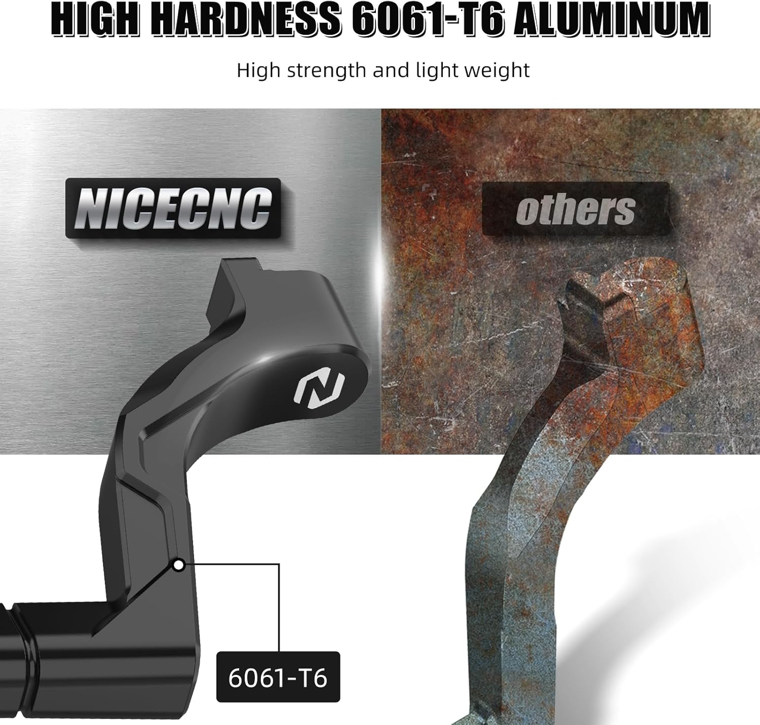 NICECNC Kickstarter Starter Lever Compatible with Yamaha Blaster 200 YS200 1988-2006 Black