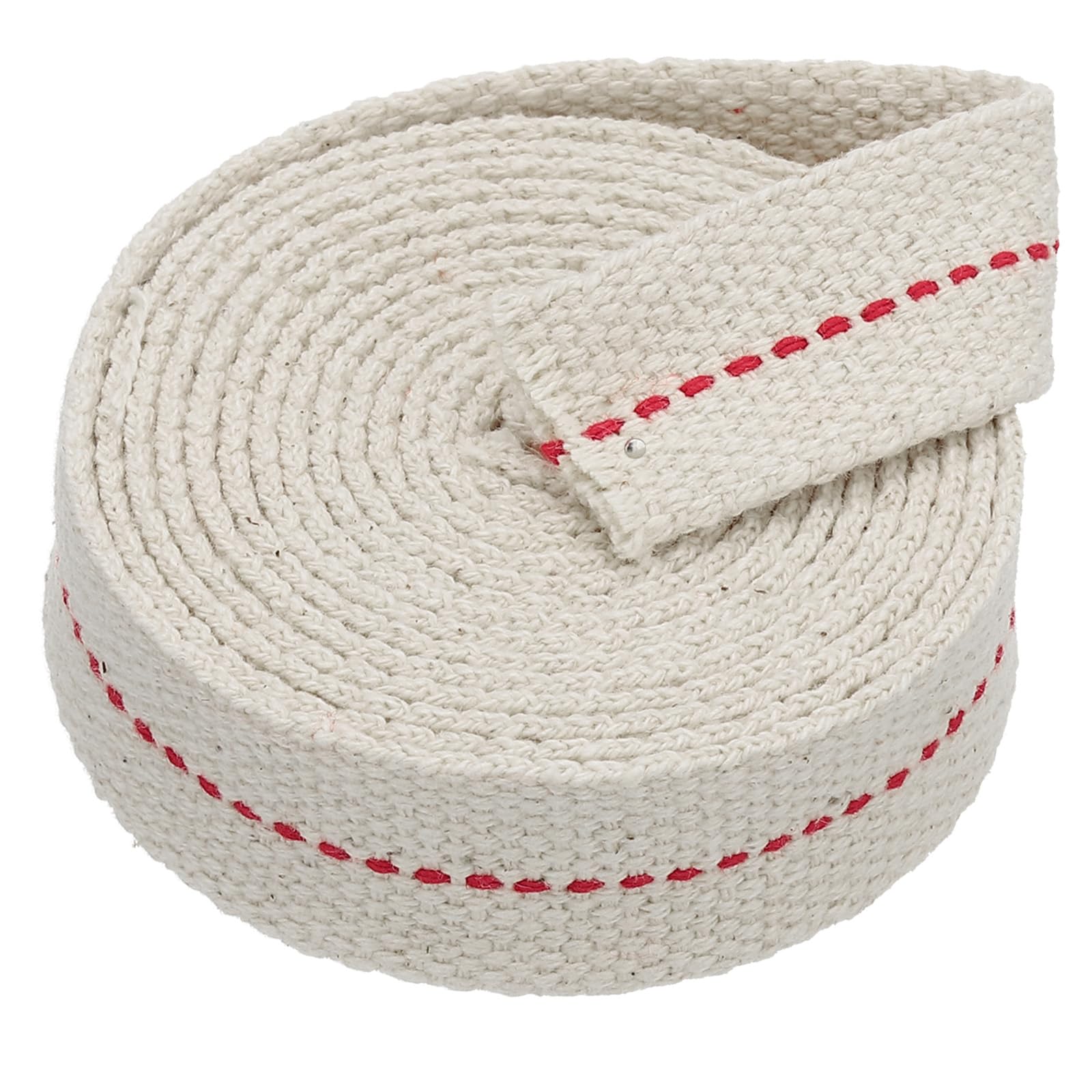 PATIKIL 7/8" Wide 6 Feet 100% Cotton Flat Wick, Oil Lamp Wicks with Red Stitch for Kerosene Lamp Lantern Oil Burner