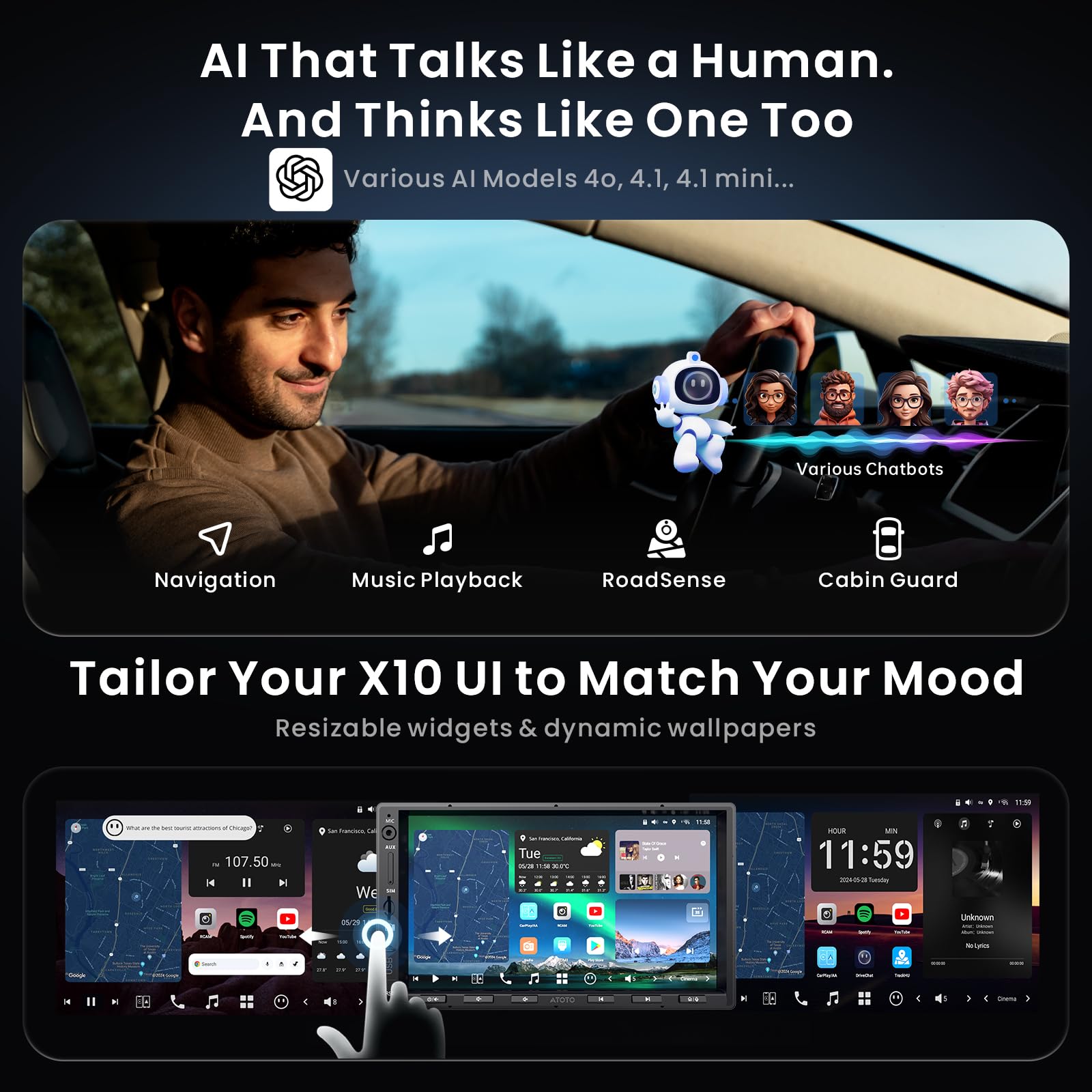 Amazon.co.jp: [最新 ] ATOTOZONE X10G2A7E 7インチボタン式 Android