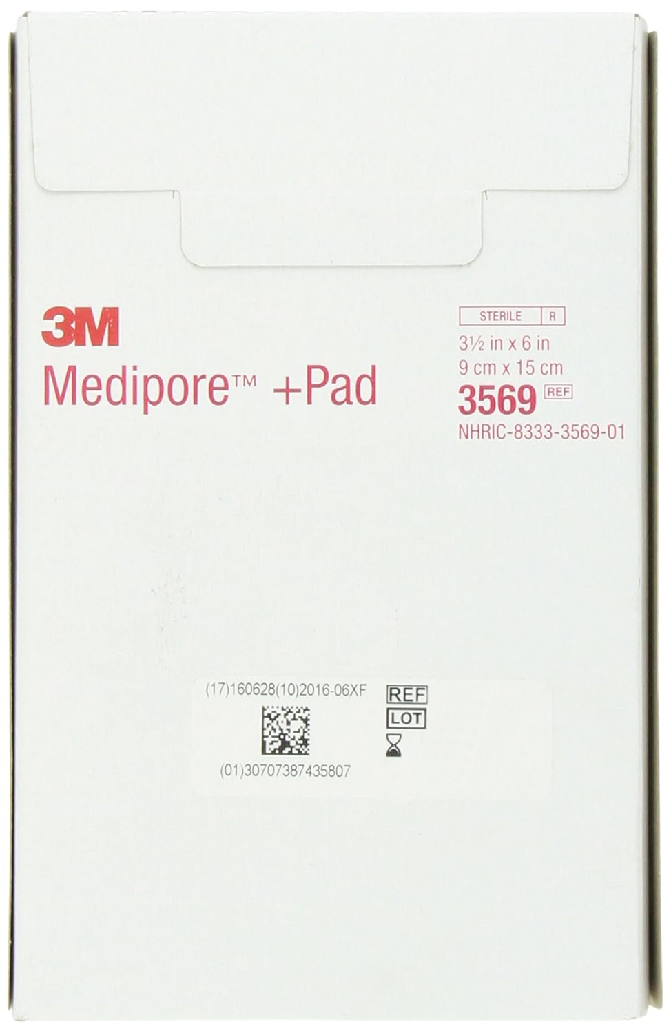 3M™ Medipore™ +Pad Soft Cloth Adhesive Wound Dressing, 3569, Dressing - 3-1/2 in x 6 in, Pad - 1-3/4 in x 4 in