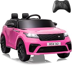 TOBBI Licensed Land Rover VELAR Ride On Toy Car for Toddler,12V 7AH Electric Car for Kids Ages 3-8 to Drive w/Remote Control/Music/Safety Belt,Double Doors