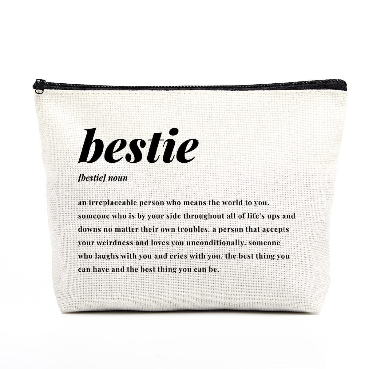 fkovcdyBest Friend Birthday Gifts, Friendship Gifts Best Friend, Thank You Gift for Best Friend Soul Sister Friend Appreciation Gifts, Christmas Gifts for Besties BFF Makeup Bag