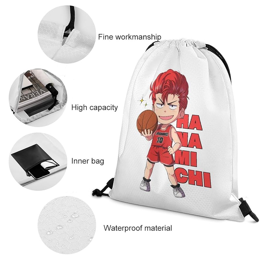 Amazon.co.jp: 巾着袋 スラムダンク 桜木花道 ナップサック