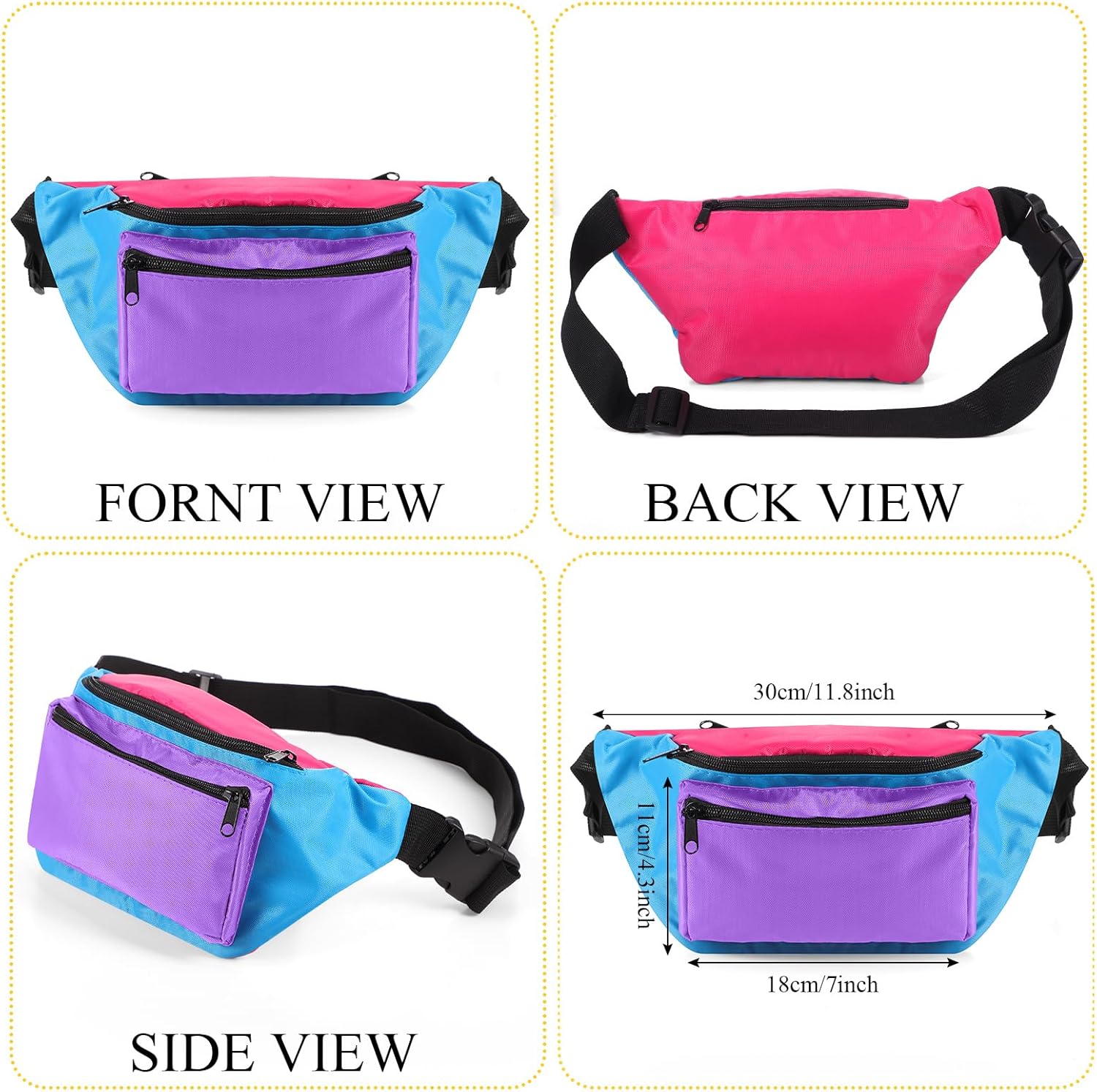 Women 80's Tracksuit Set Windbreaker Outfits with Hip Hop Costume Accessories Long Sleeve Zipper 90s Jumpsuit Set - Image 4