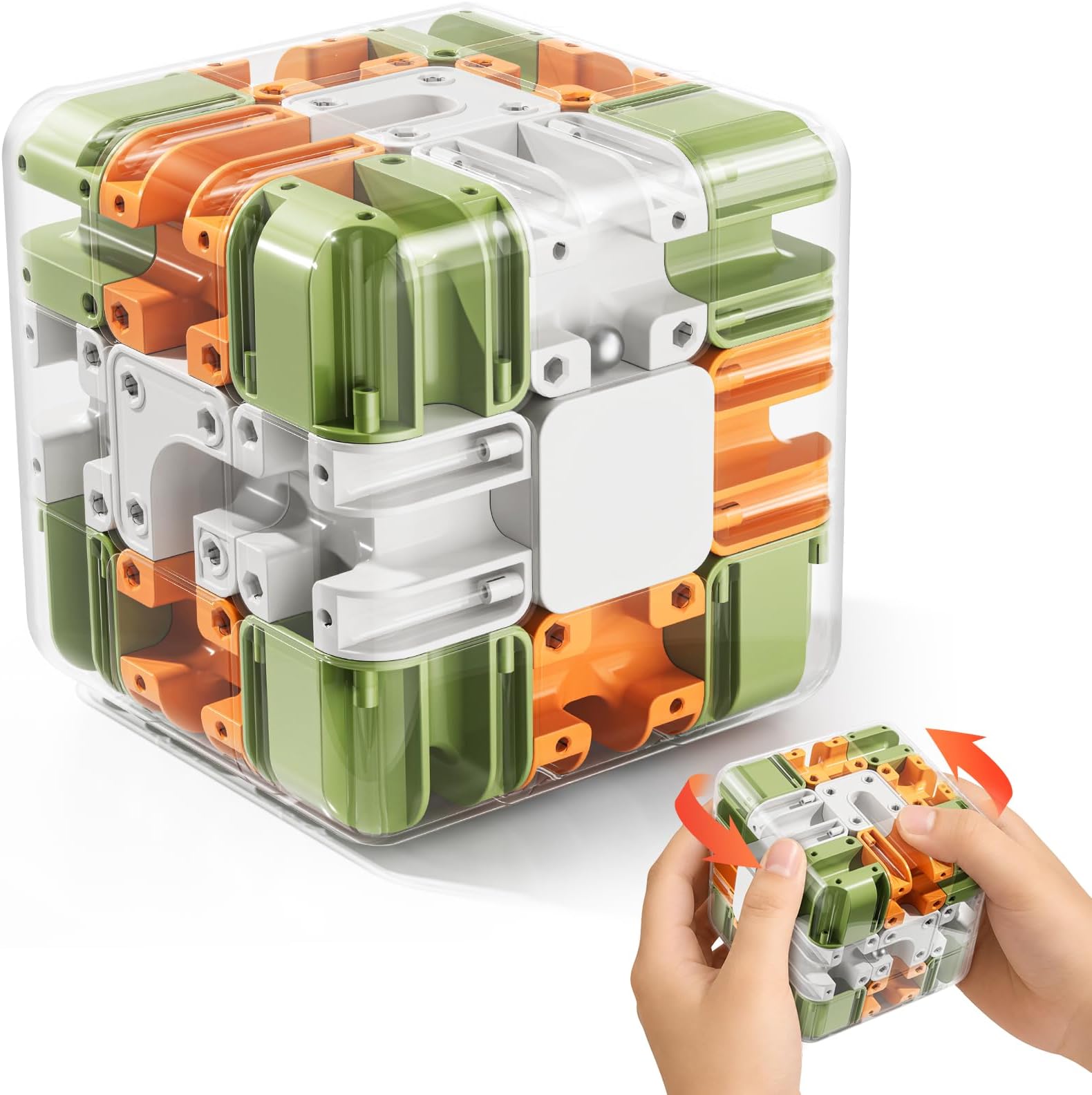 kimee Rubik Racing Game, 3D Maze Puzzle Game for 8-12 Years Old Kids, Assorted Colours, Puzzle Game, Educational Sensory Toy, Birthday Gift for Adults and Children