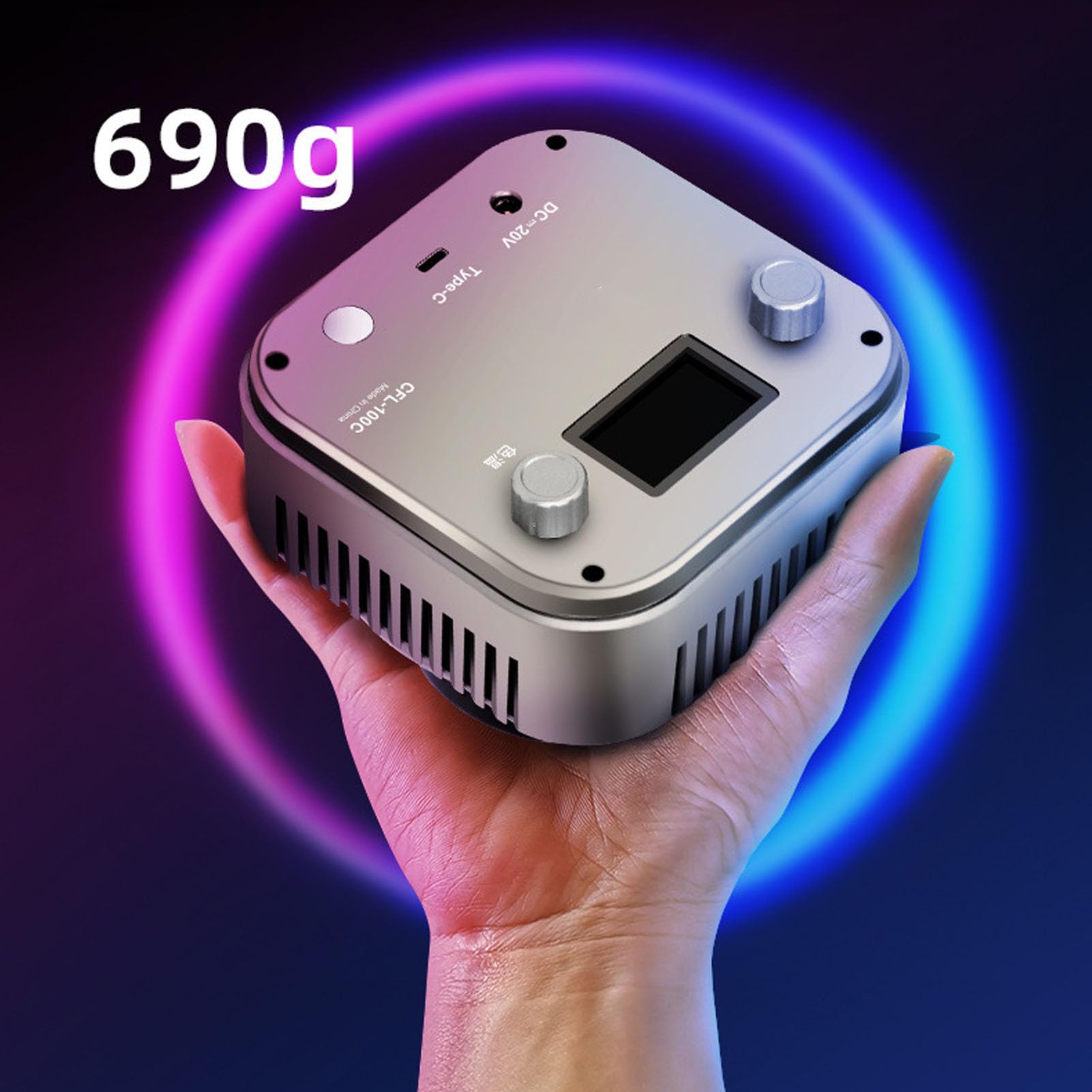 RGB Video Light per Fotografia Live Streaming, 100W