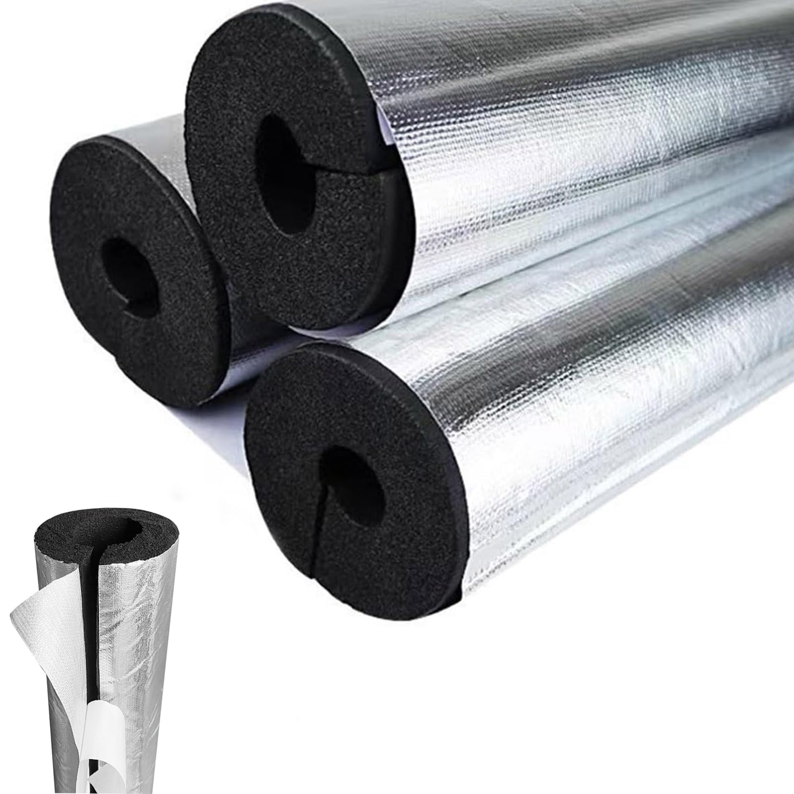 Tubo Isolante Schiuma autoadesiva ID219mm x T30mm x L0.95m