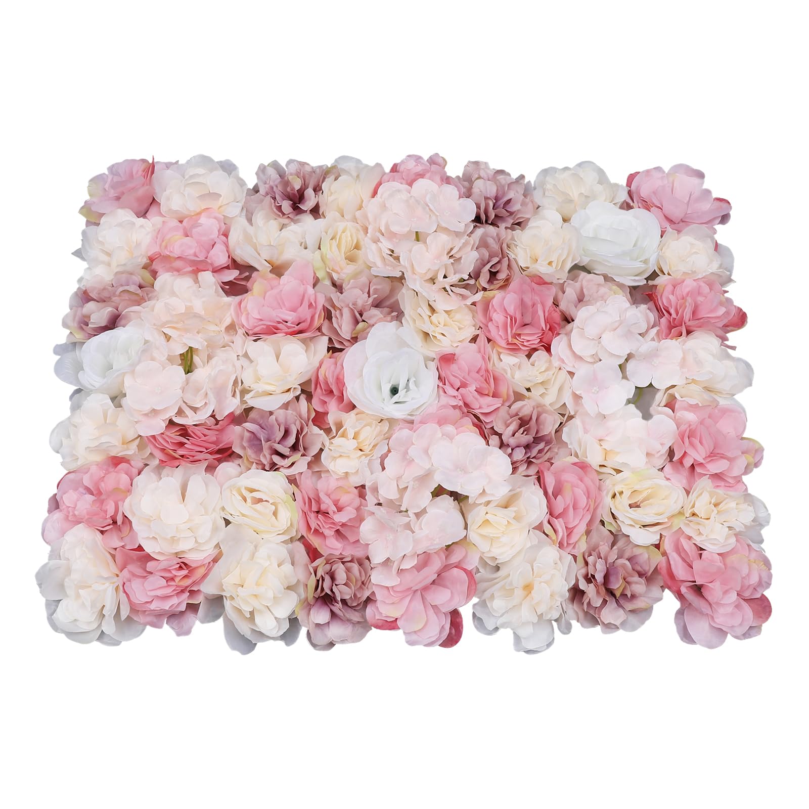 12 Stück Künstliche Blumenwand, 3D Blume Wand Panel, Künstliche Blumenwand Hintergrund, Blumenwandpaneel, für Hochzeit, Hintergrund, Dekoration, Haus, Garten, Party, 60 X 40cm