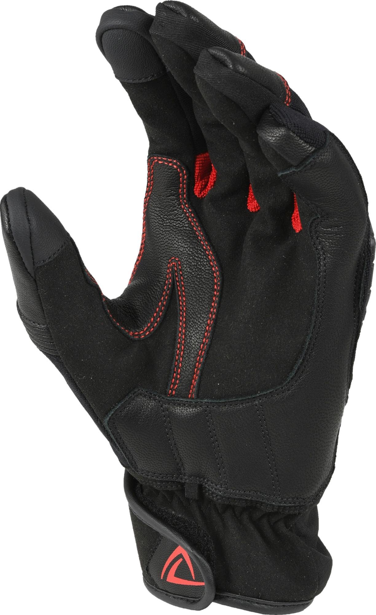 DIFI La Oroya Aerotex wodoodporne rękawice motocyklowe, czarny/czerwony, L