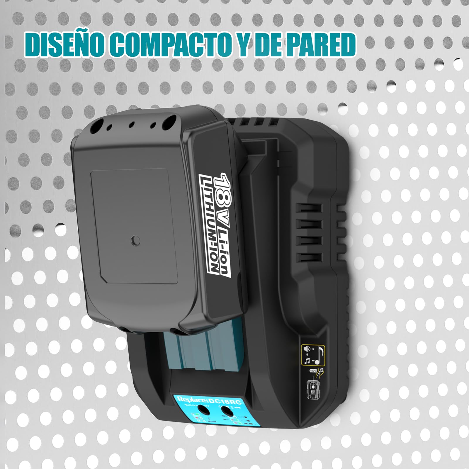 Batería de 18 V y 5,5 Ah con Cargador para Makita