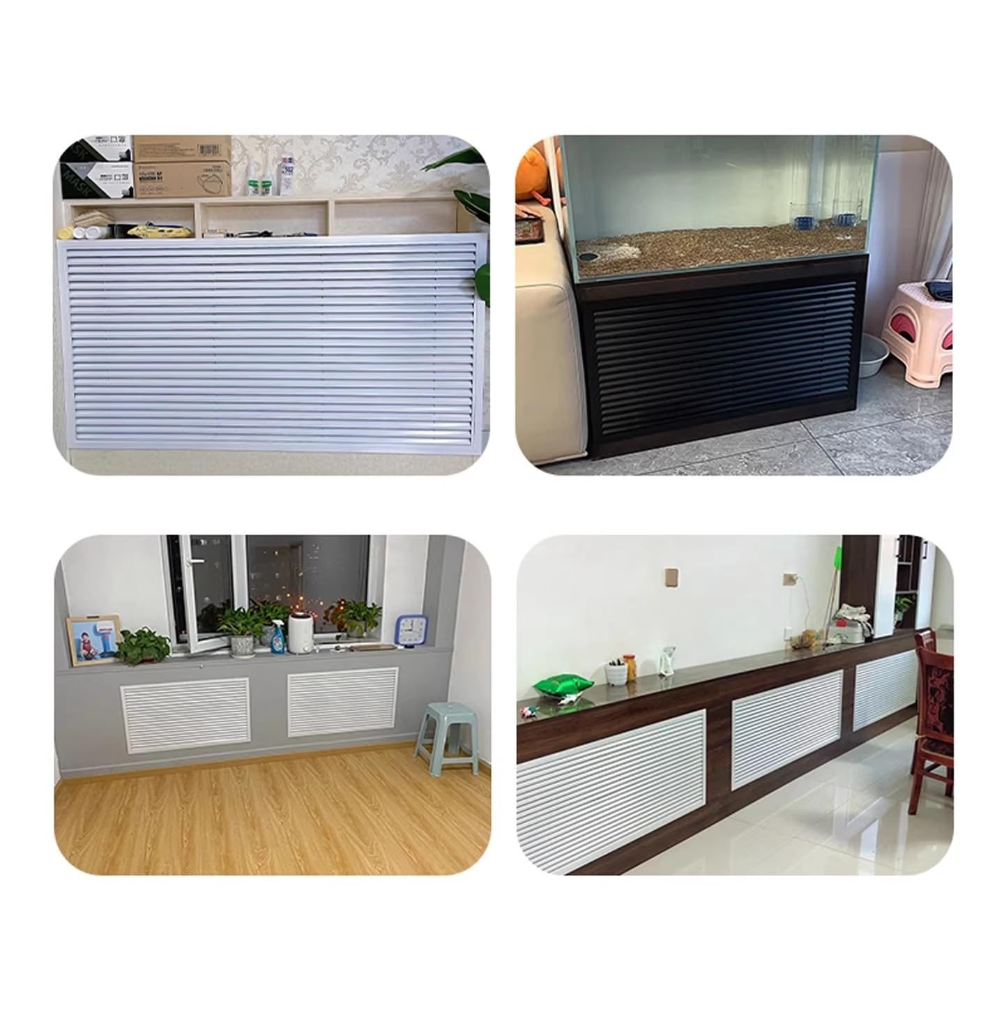 Genérico Rejilla de ventilación de Aluminio - Rejilla Lineal para Sistema HVAC, 20x36 Pulgadas, ventilación de Suministro para Pared y Techo, Duradera y fácil de Instalar, diseño Moderno.