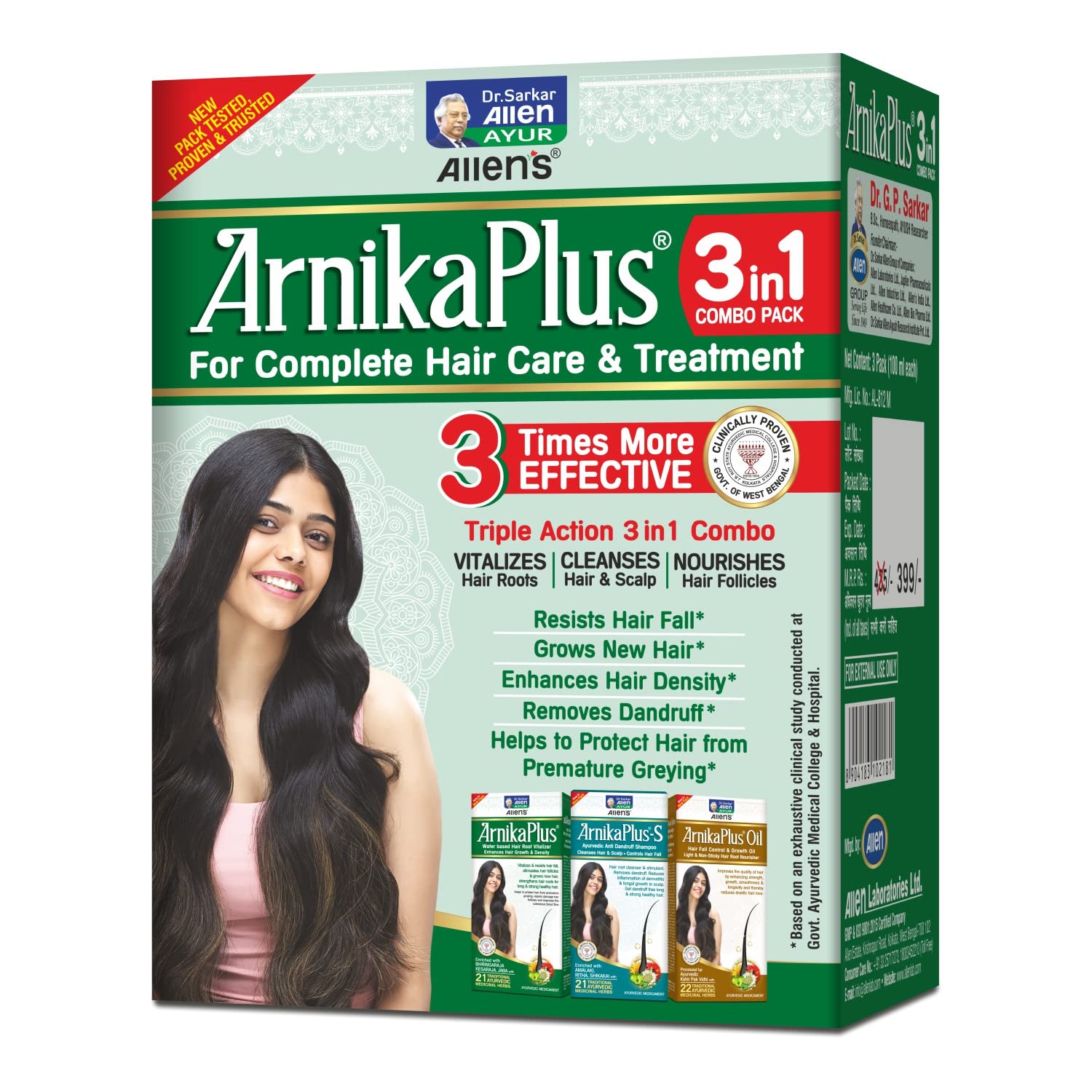 ArnikaPLus 3 in 1 Combo - complete Hair Care & Treatment 100ml each-picture-31