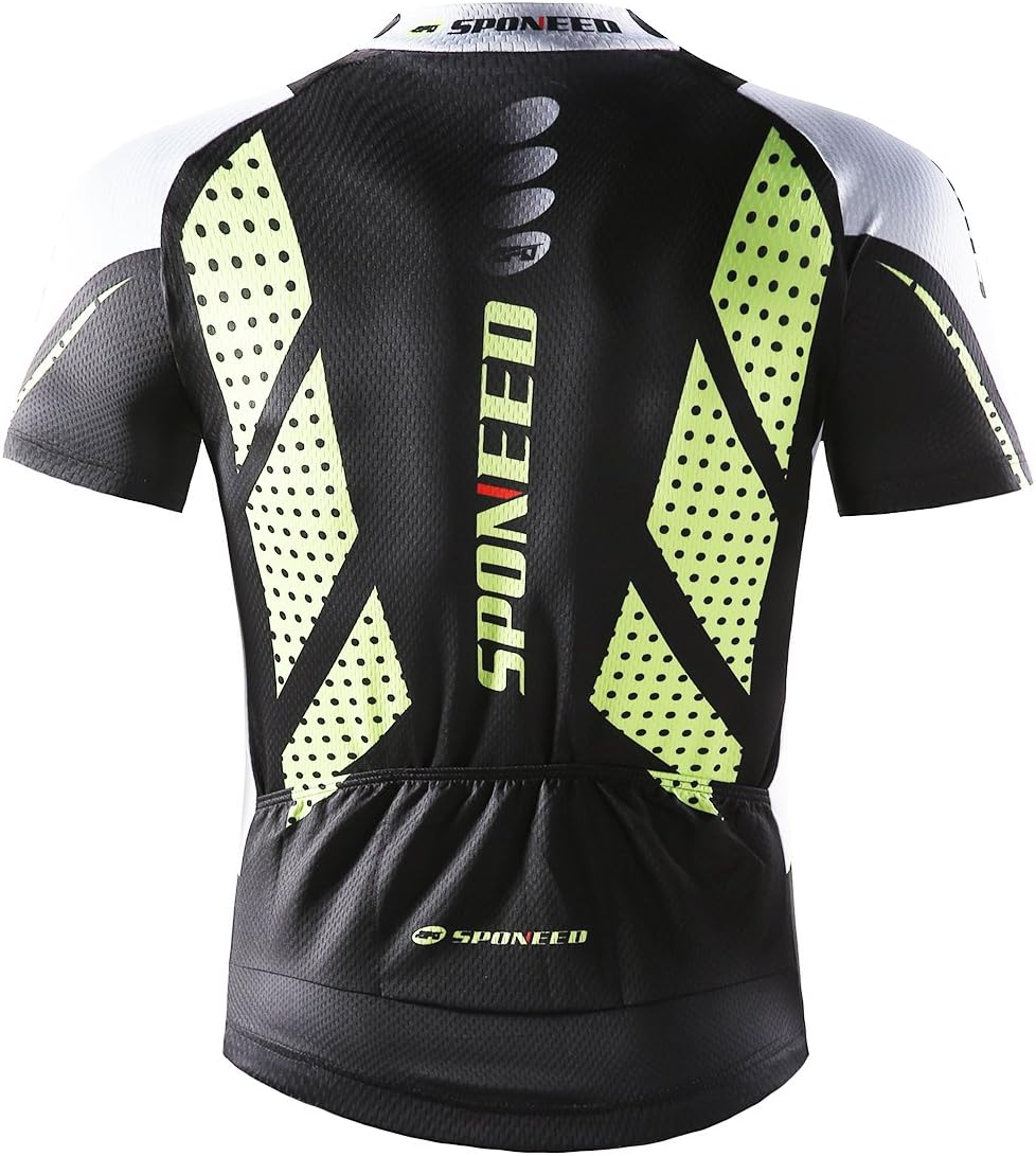 Men Bike Jersey Short Sleeve Road Cycling Shirts Biking Tops Moisture Wicking - Image 4