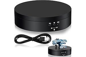 Hicarer Rotating Display Stand: 360° Motorized Turntable for Captivating Presentations