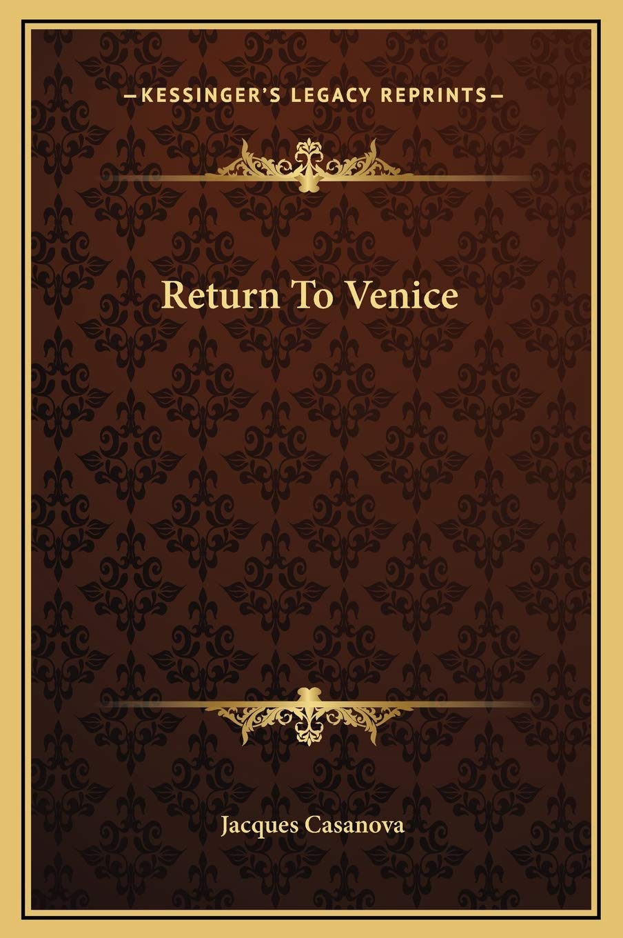 Return To Venice      Hardcover – September 10, 2010