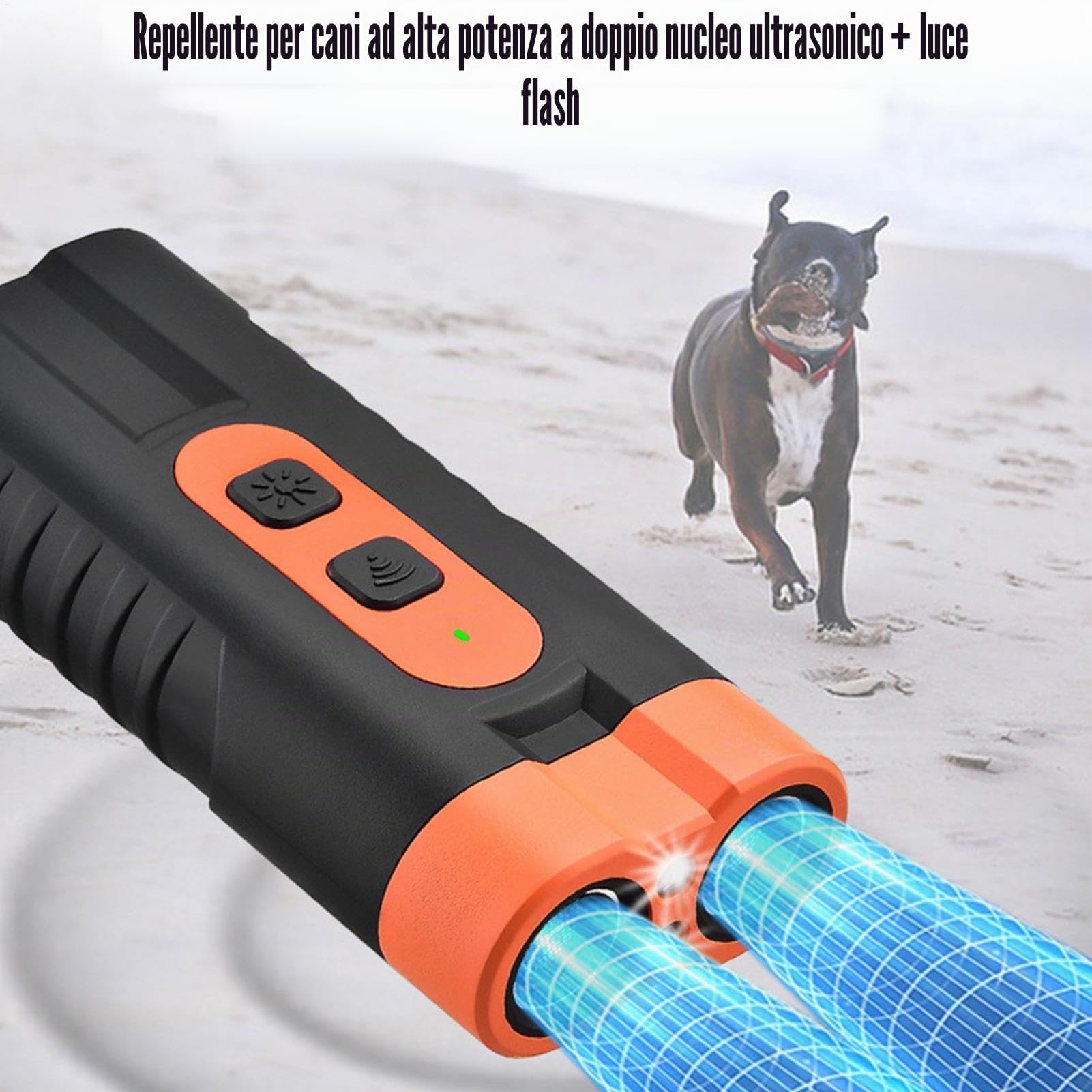 Dispositivo anti-abbaio – Dispositivo anti-abbaio ricaricabile per cani, dispositivo ad ultrasuoni per allontanare l'abbaio del cane, dispositivo efficace per addestrare l'abbaio del cane, dispositivo
