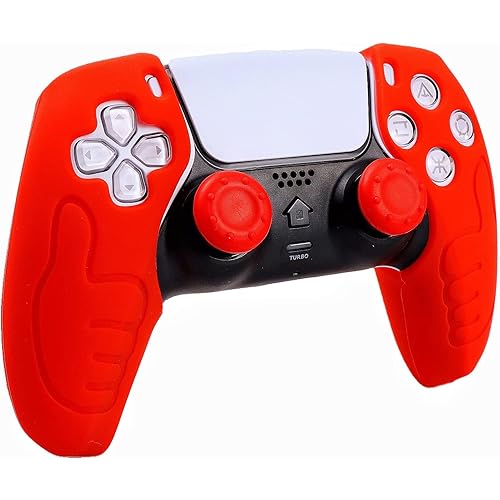 Silicone Skin for Ps5 Controller, 1pc Anti-Slip Shell Cover Case with 10 Joystick Grips for Playsation 5 Controller Wireless Gamepad(PS5 Controller #11)