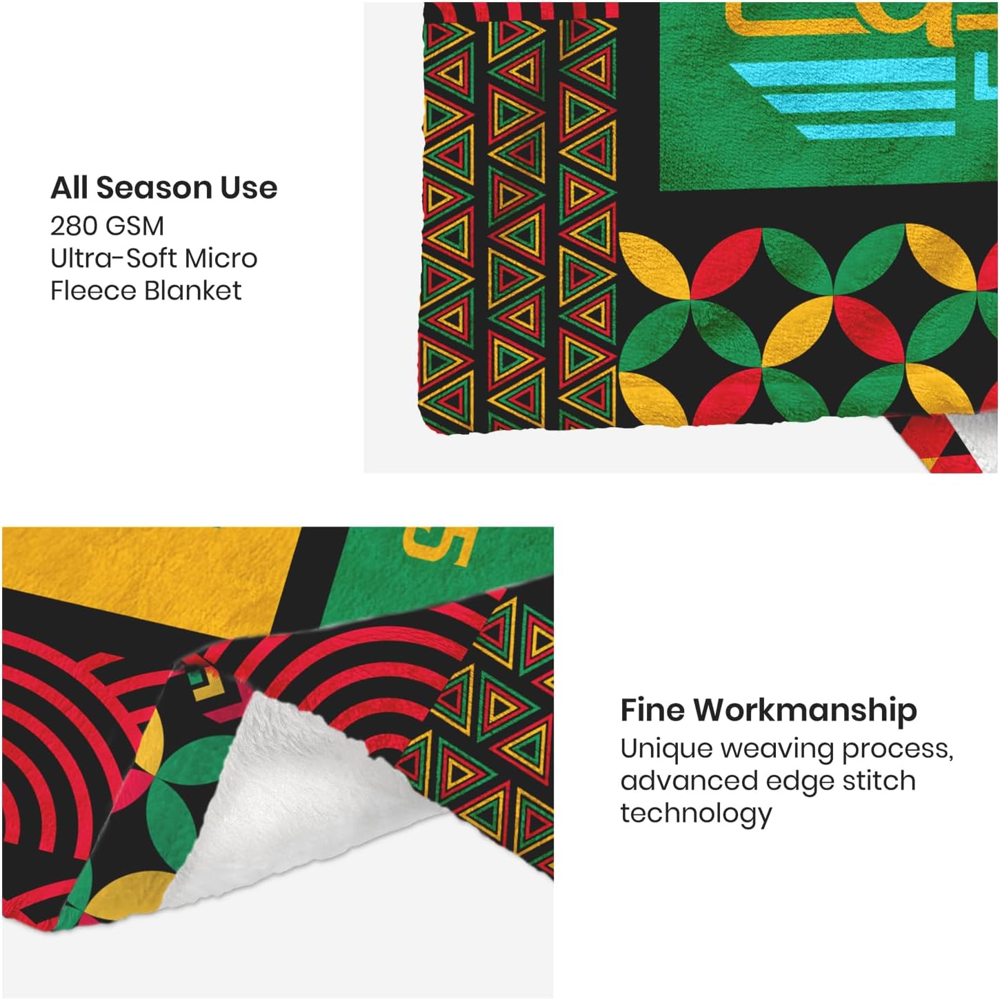 Christmas African American Christian Gifts for Women, Christian Blanket 60"x50", Religious/Baptism/Spiritual/Inspirational Gifts for Black Women/Girl, Religious Gift for Birthday - Image 6